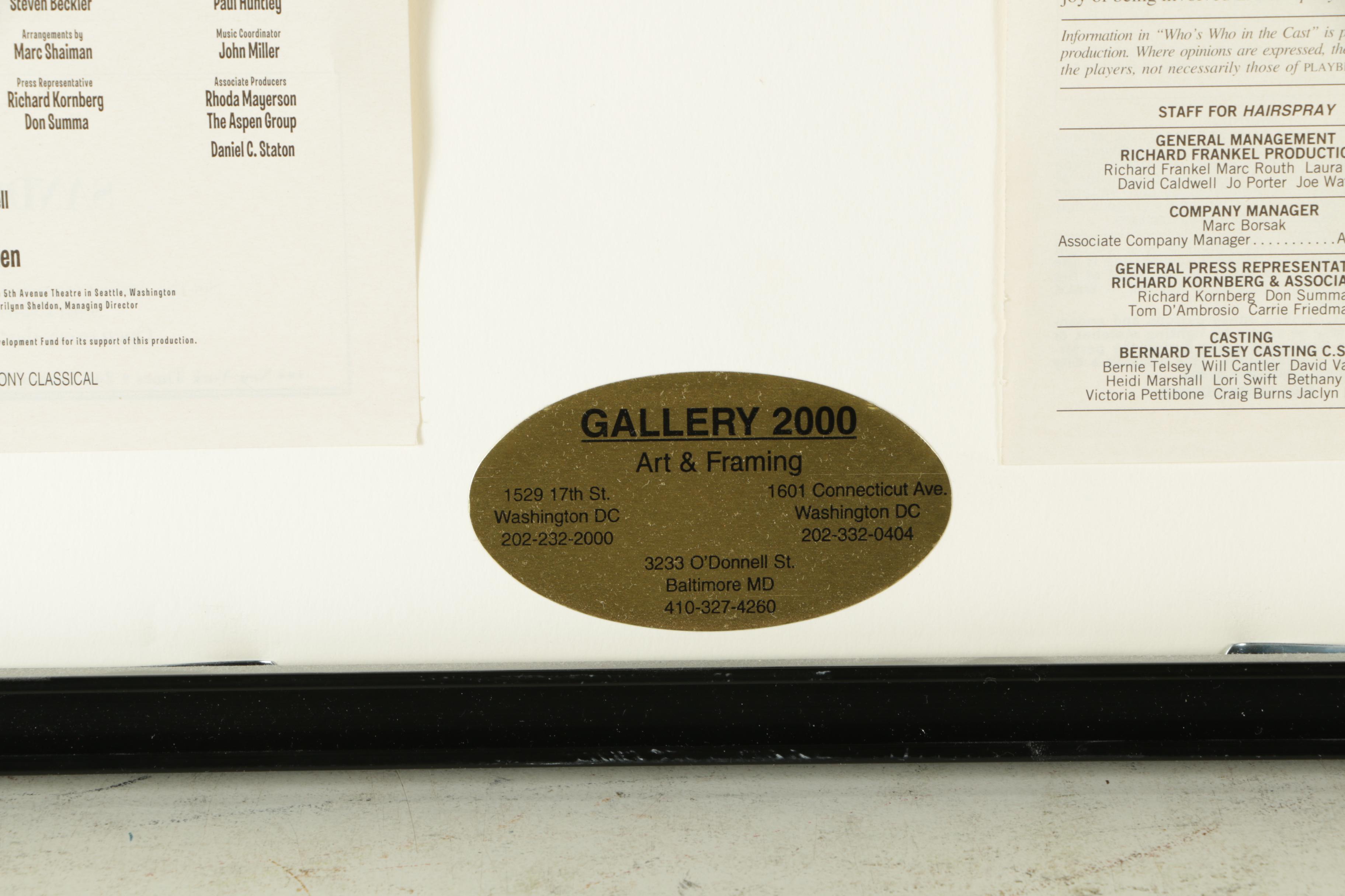 Harvey Fierstein Autographed Playbill of "Hairspray" with Tickets