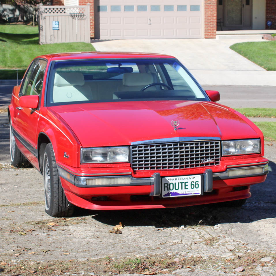 1990 Red Cadillac Eldorado Coupe