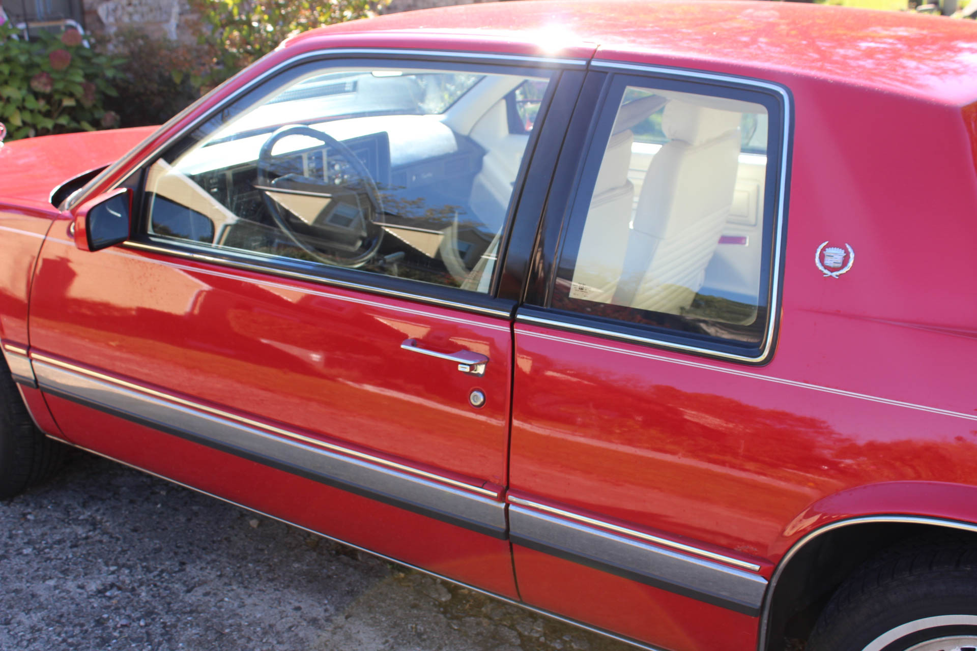 1990 Red Cadillac Eldorado Coupe
