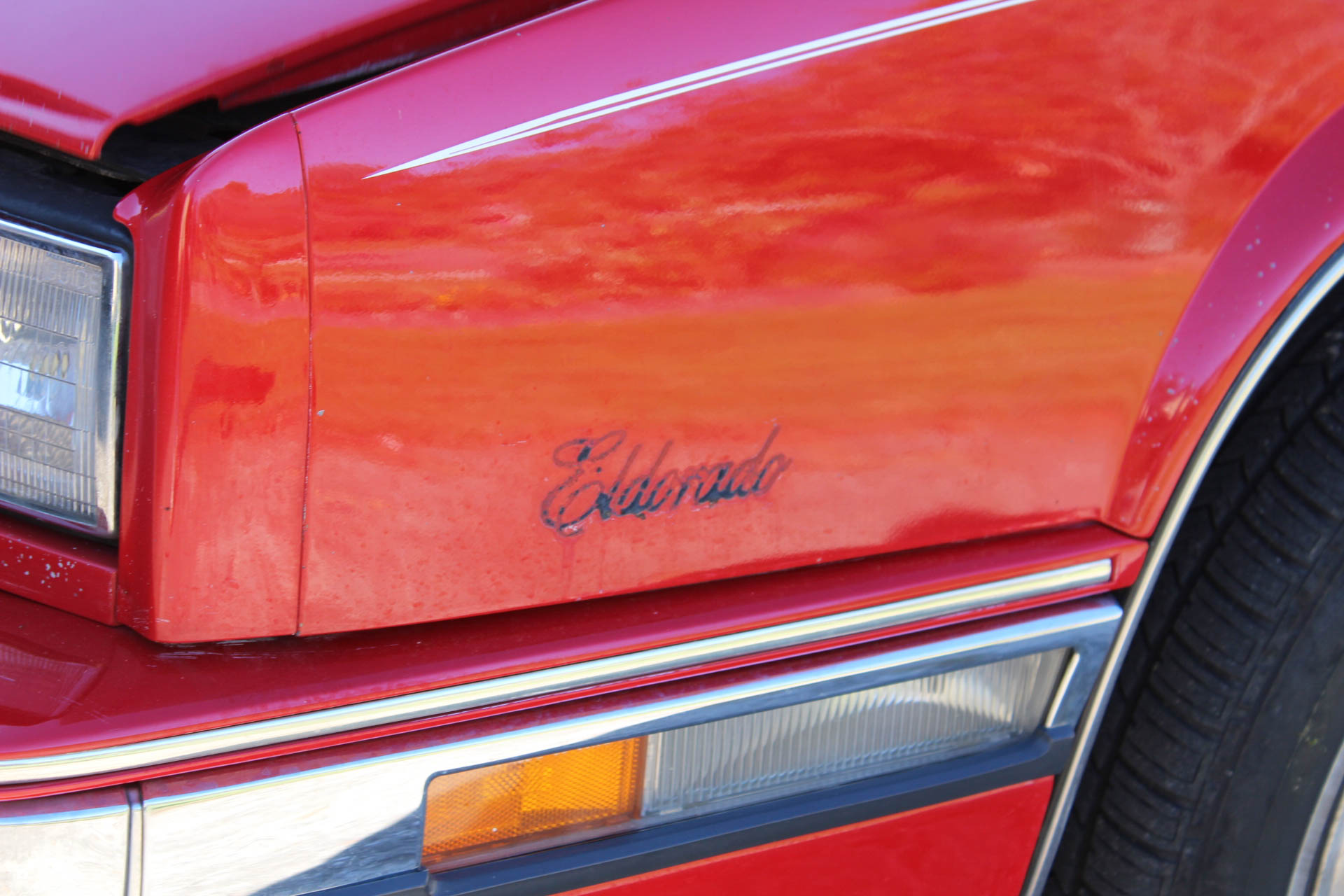 1990 Red Cadillac Eldorado Coupe