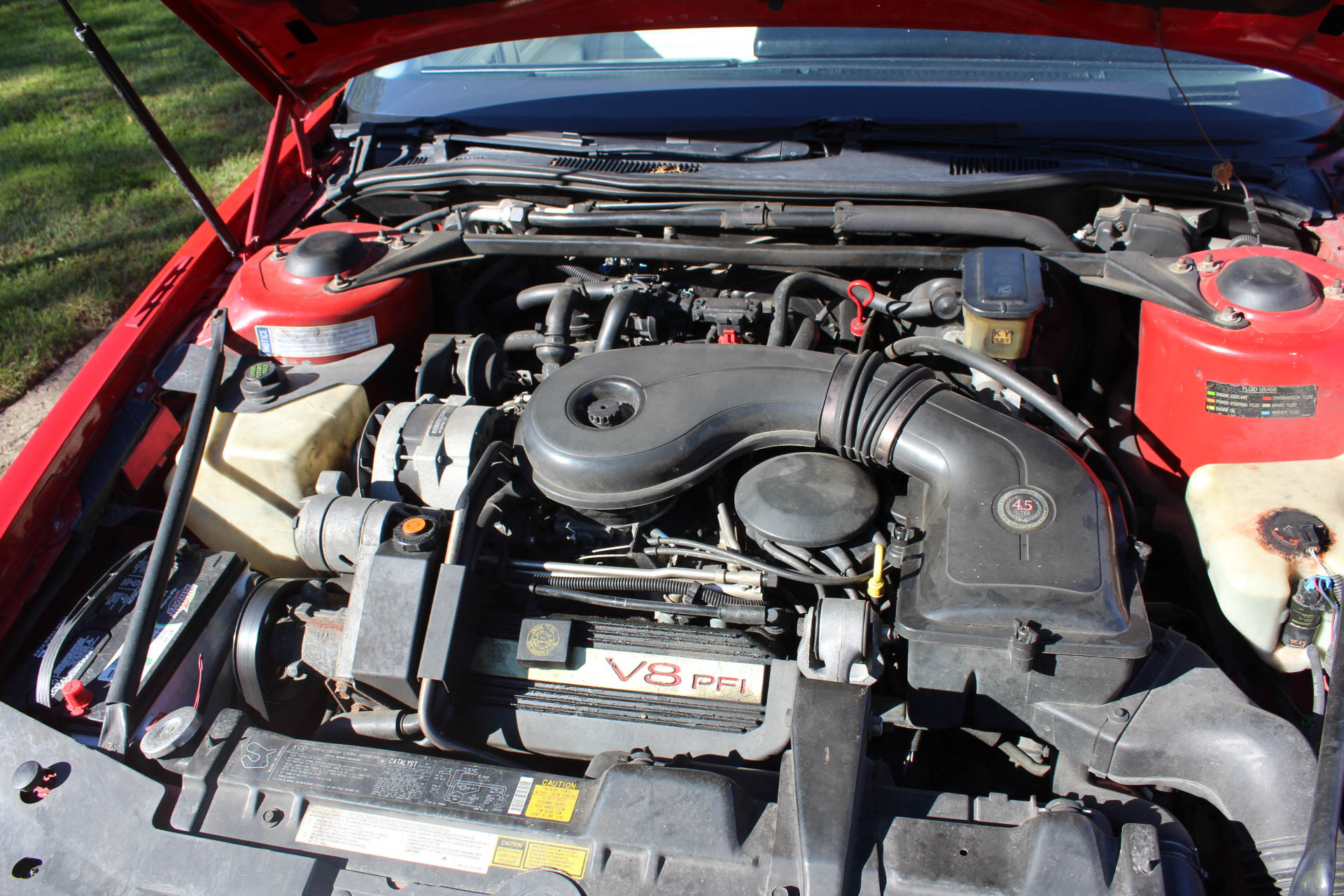 1990 Red Cadillac Eldorado Coupe