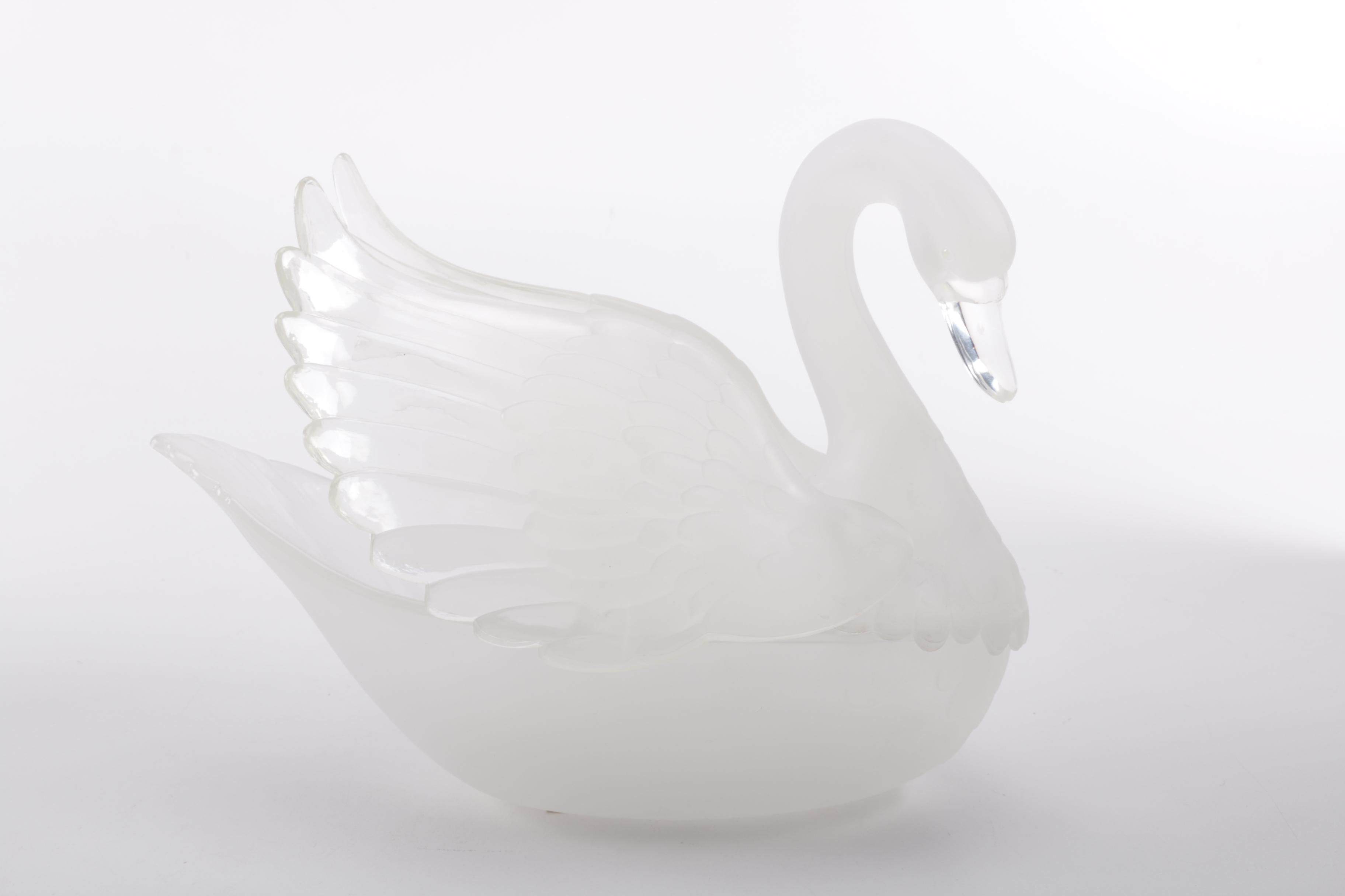 Vintage Boudoir Lamp and Swan Figurine