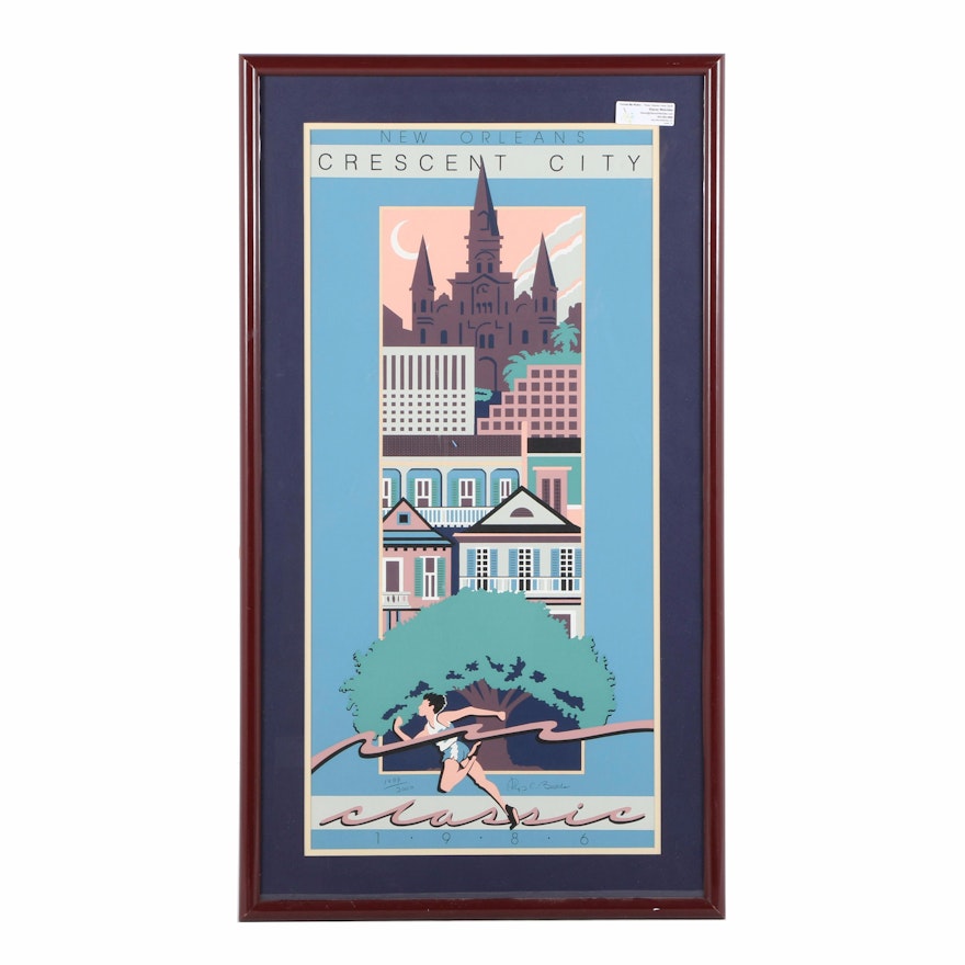 Philip Bascle Limited Edition Serigraph "Crescent City Classic 1986"
