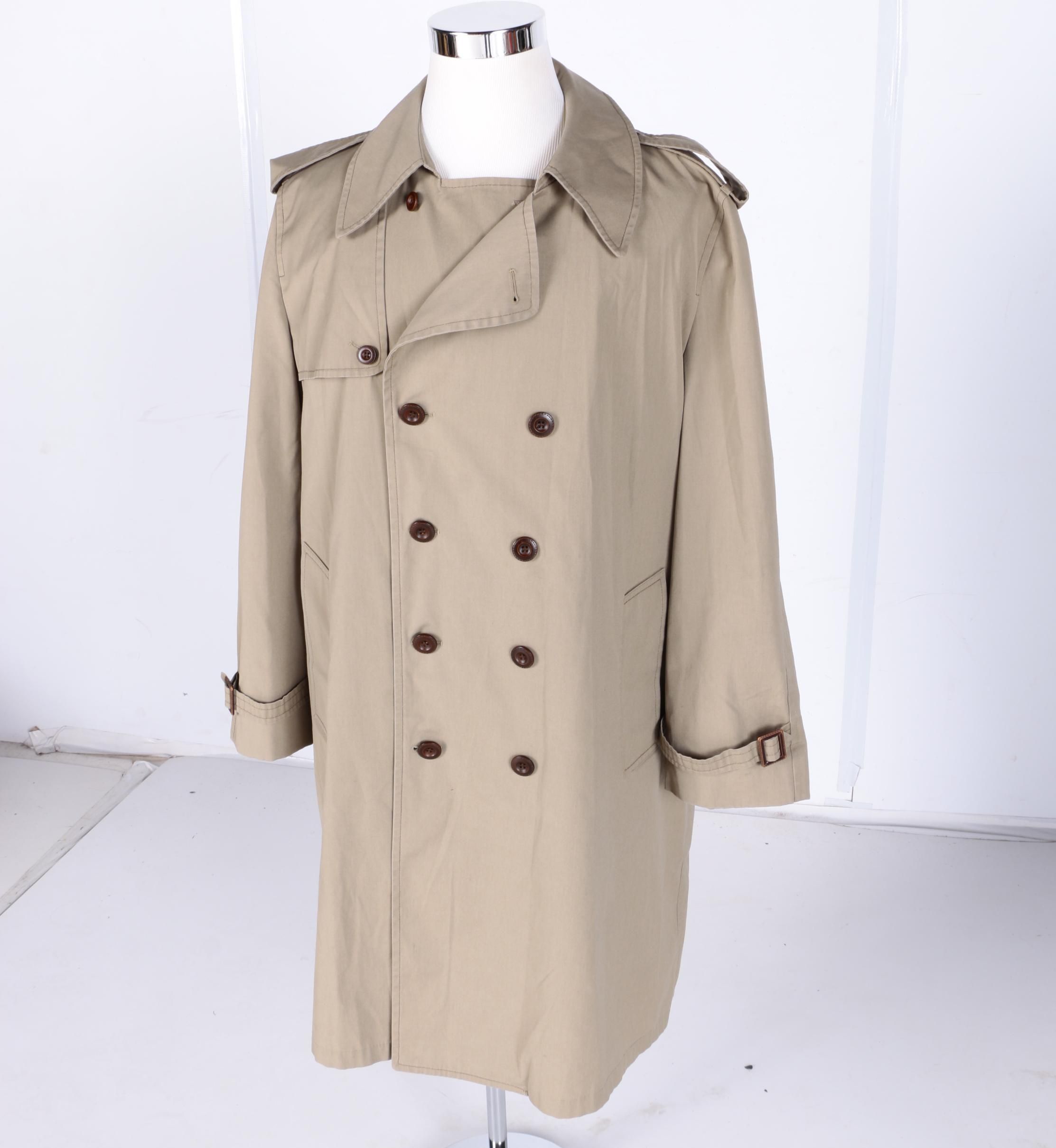 Men's London Fog Double-Breasted Trench Coat