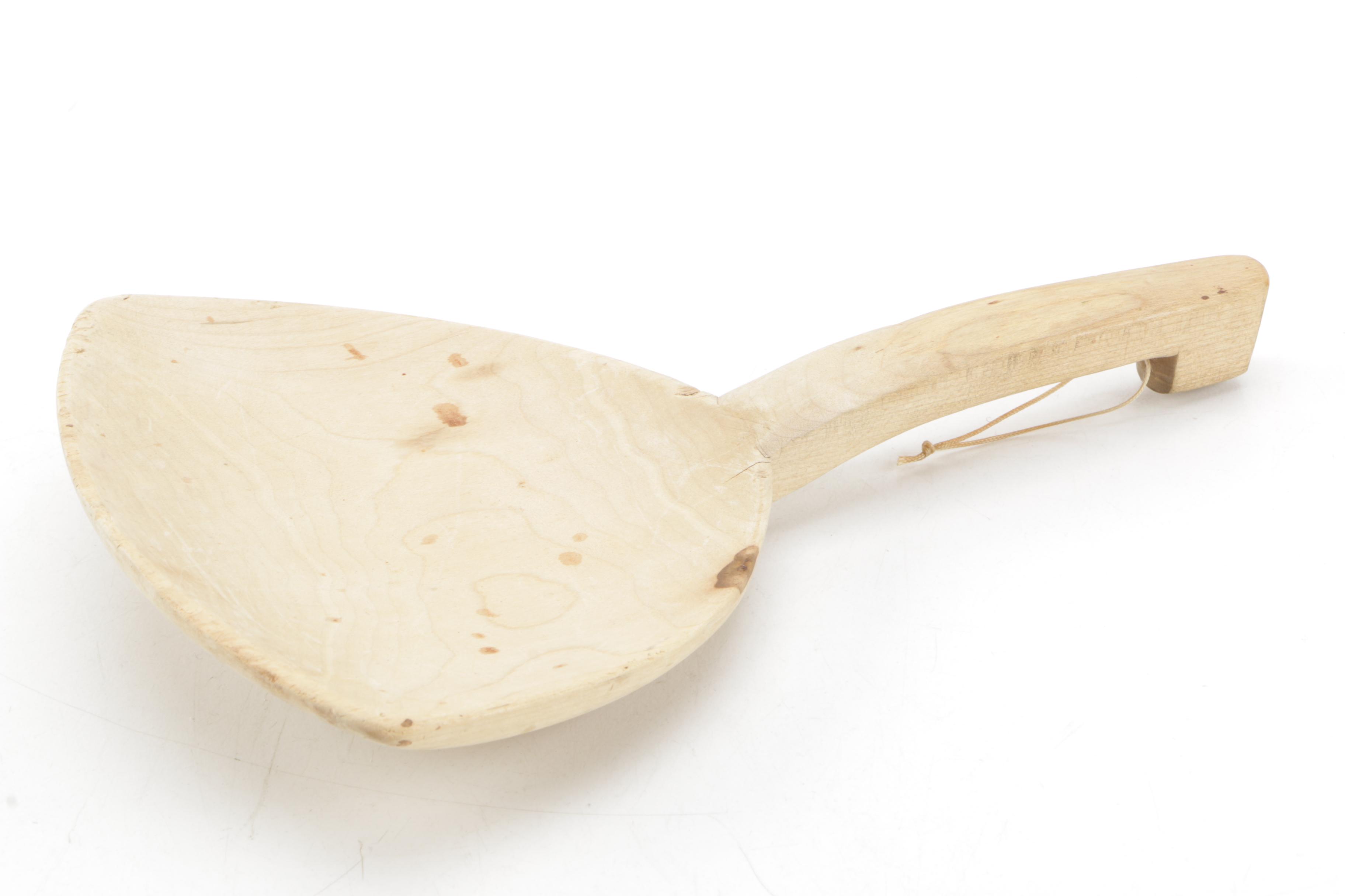 Wooden Tongs and Butter Paddle