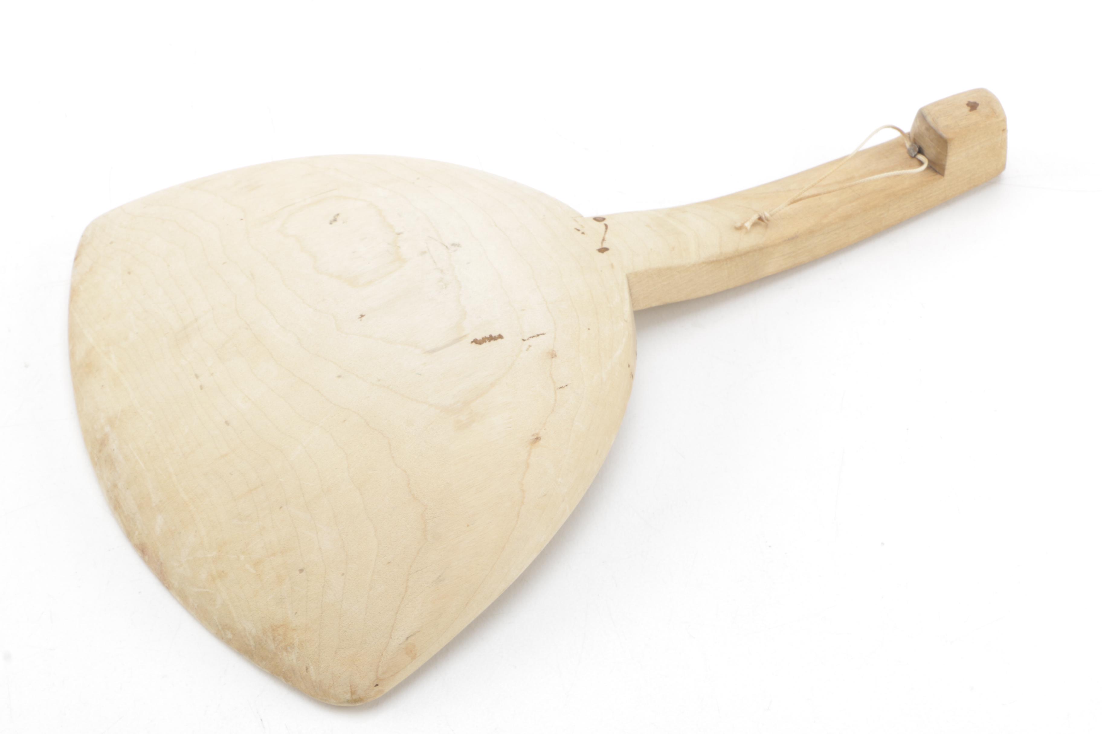 Wooden Tongs and Butter Paddle