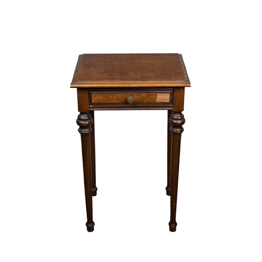 1920s Walnut End Table