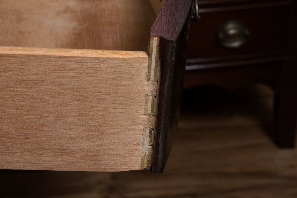 Vintage Hepplewhite Style Nightstands by Dixie