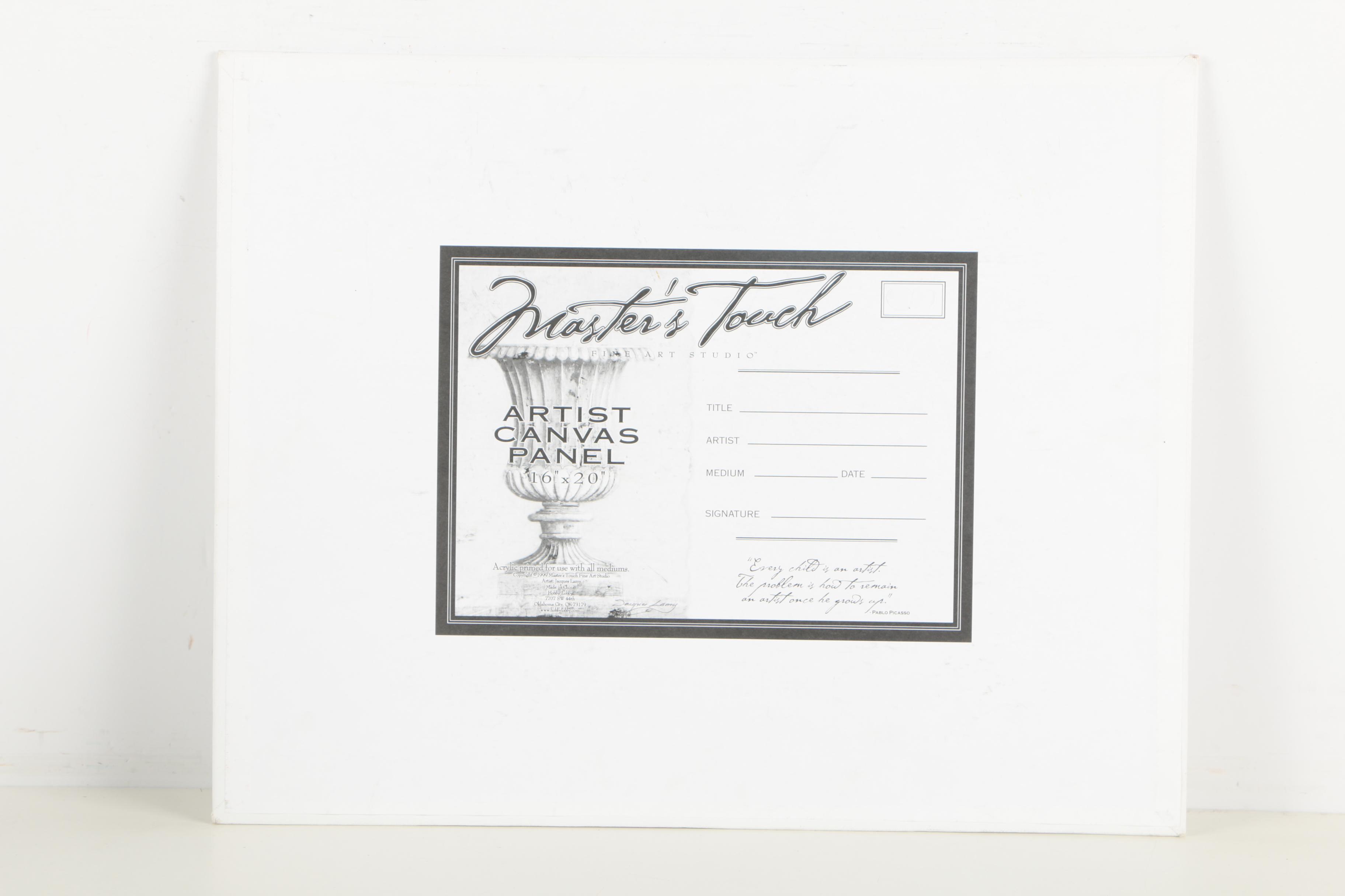 Pair of Sketchbooks and a Canvas Board