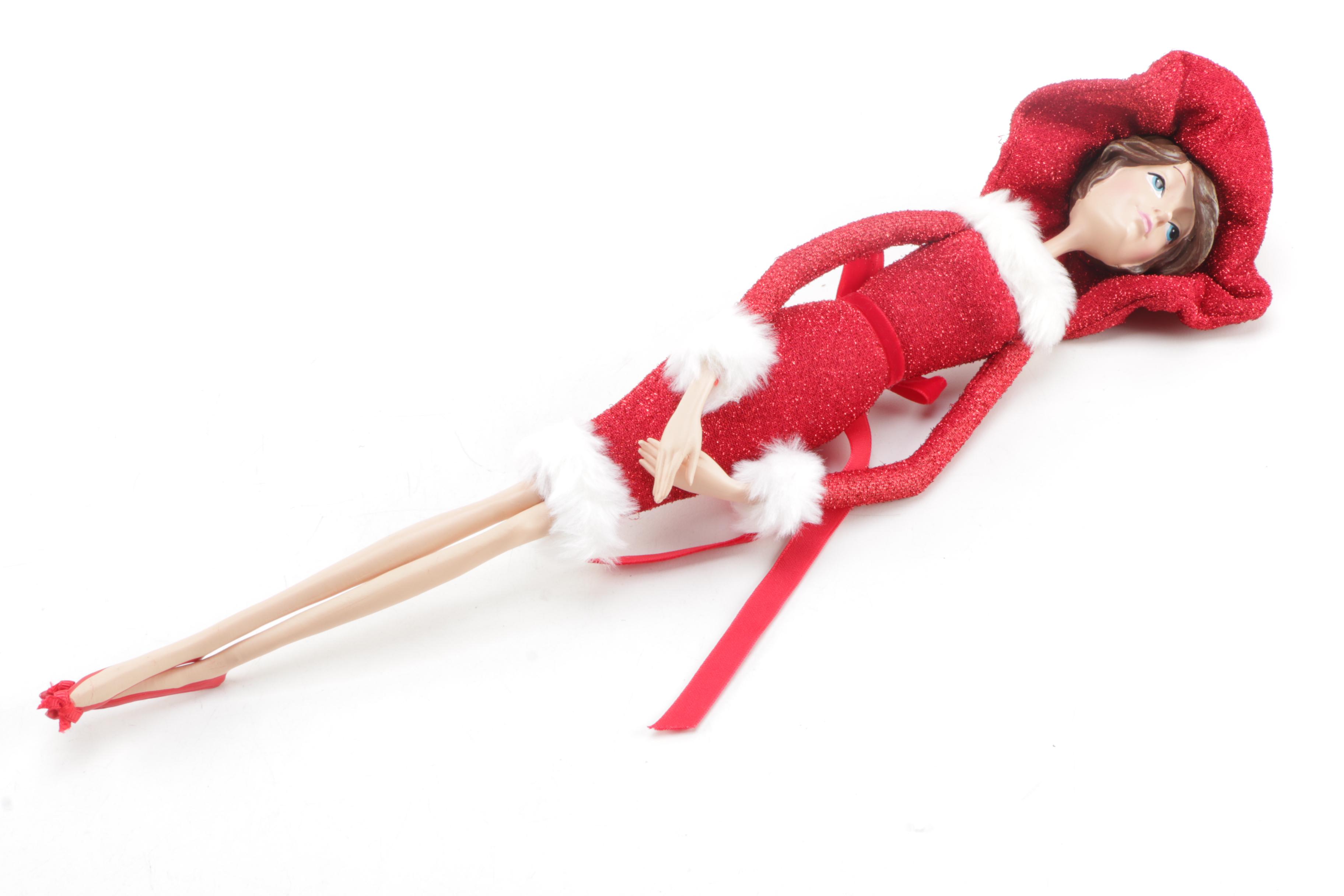 Raz Holiday Doll Ornaments