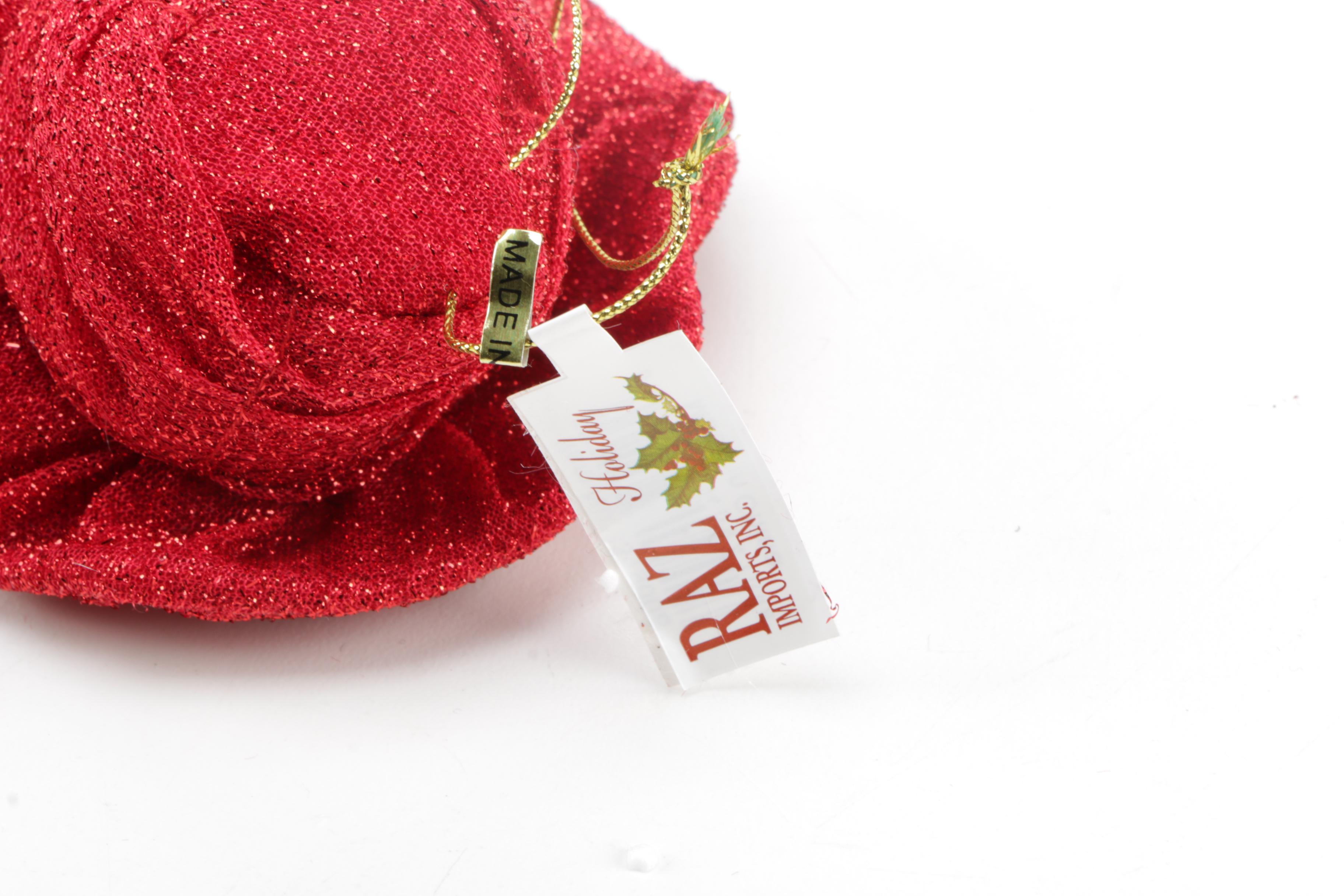 Raz Holiday Doll Ornaments