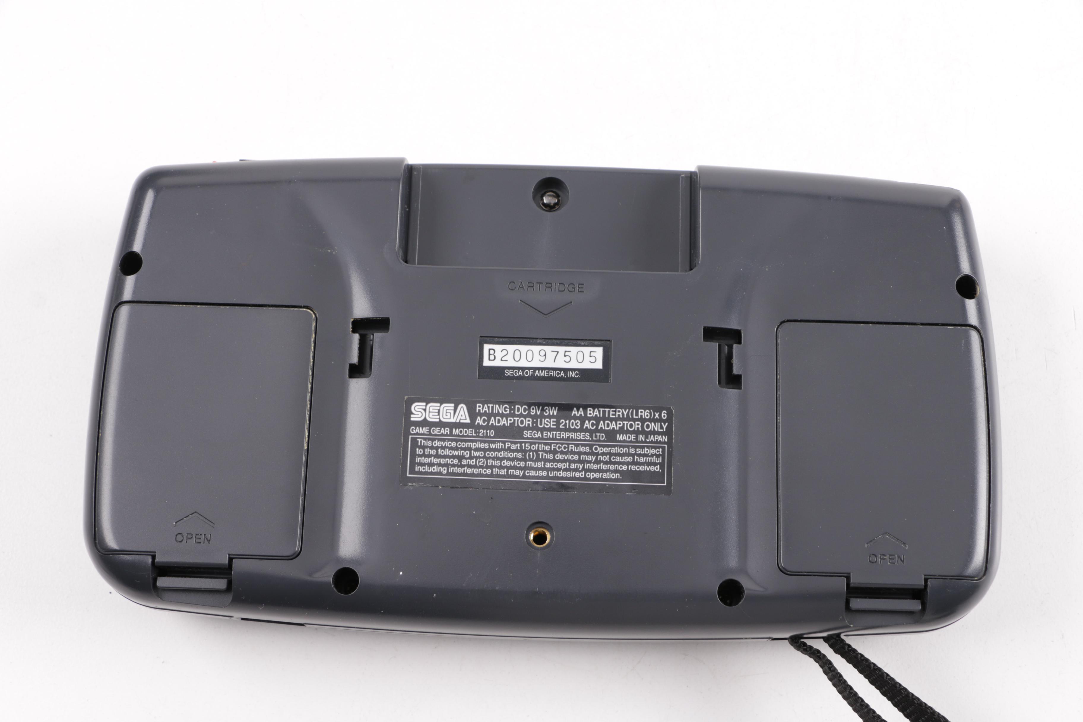 Sega Game Gear Portable Video Game System with Games and Accessories