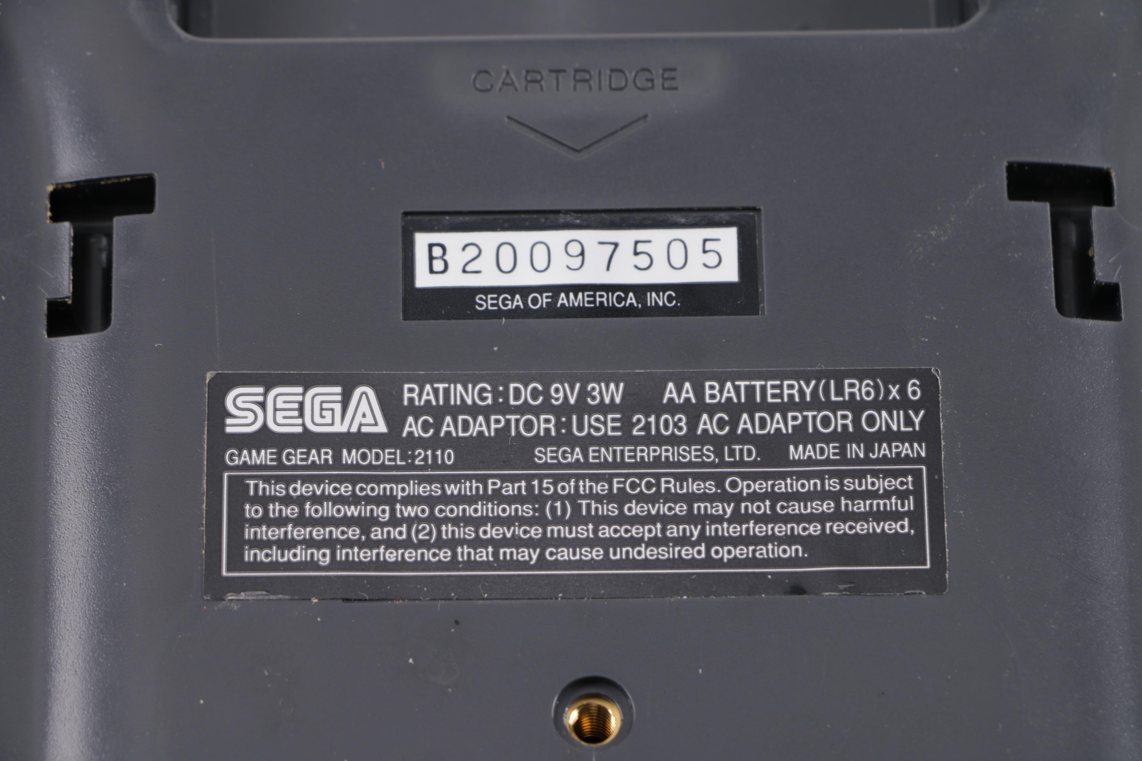 Sega Game Gear Portable Video Game System with Games and Accessories