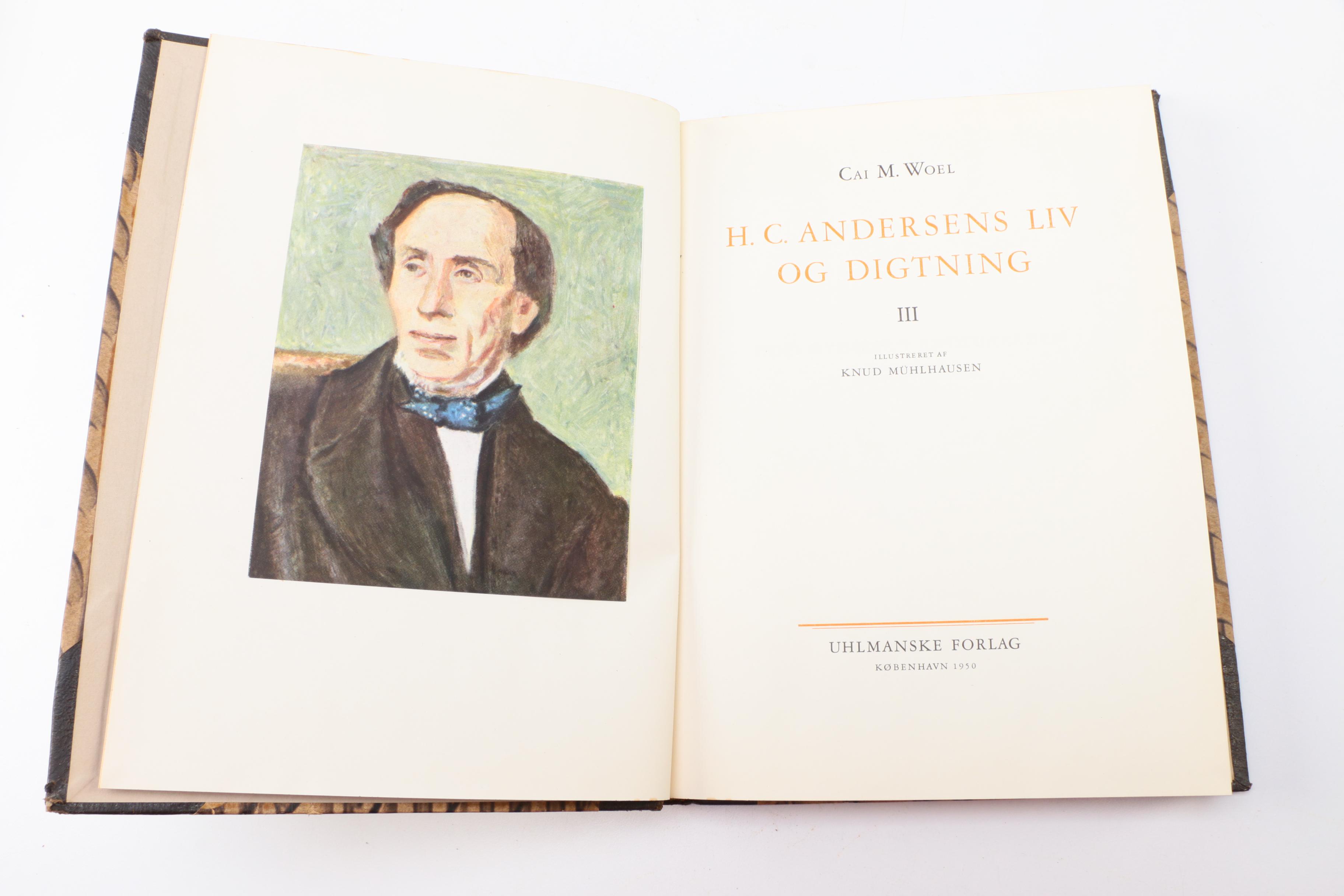 1949 Four-Volume Danish "H. C. Andersens Liv og Digtning" by Cai M. Woel