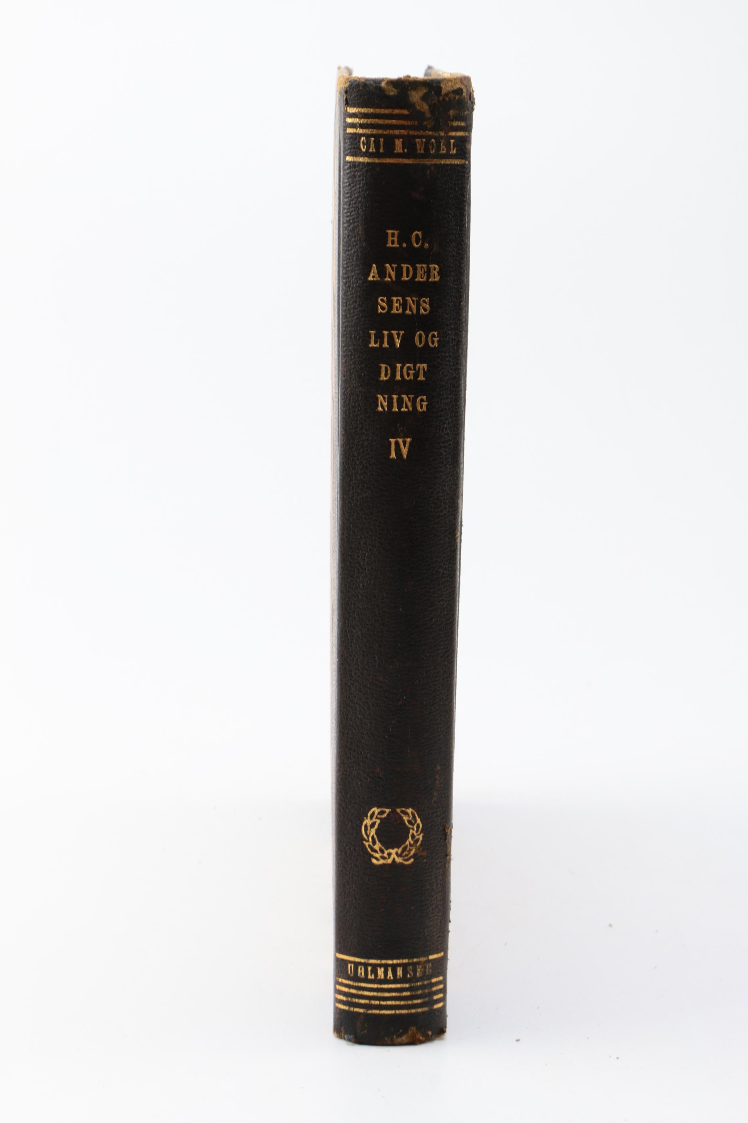 1949 Four-Volume Danish "H. C. Andersens Liv og Digtning" by Cai M. Woel