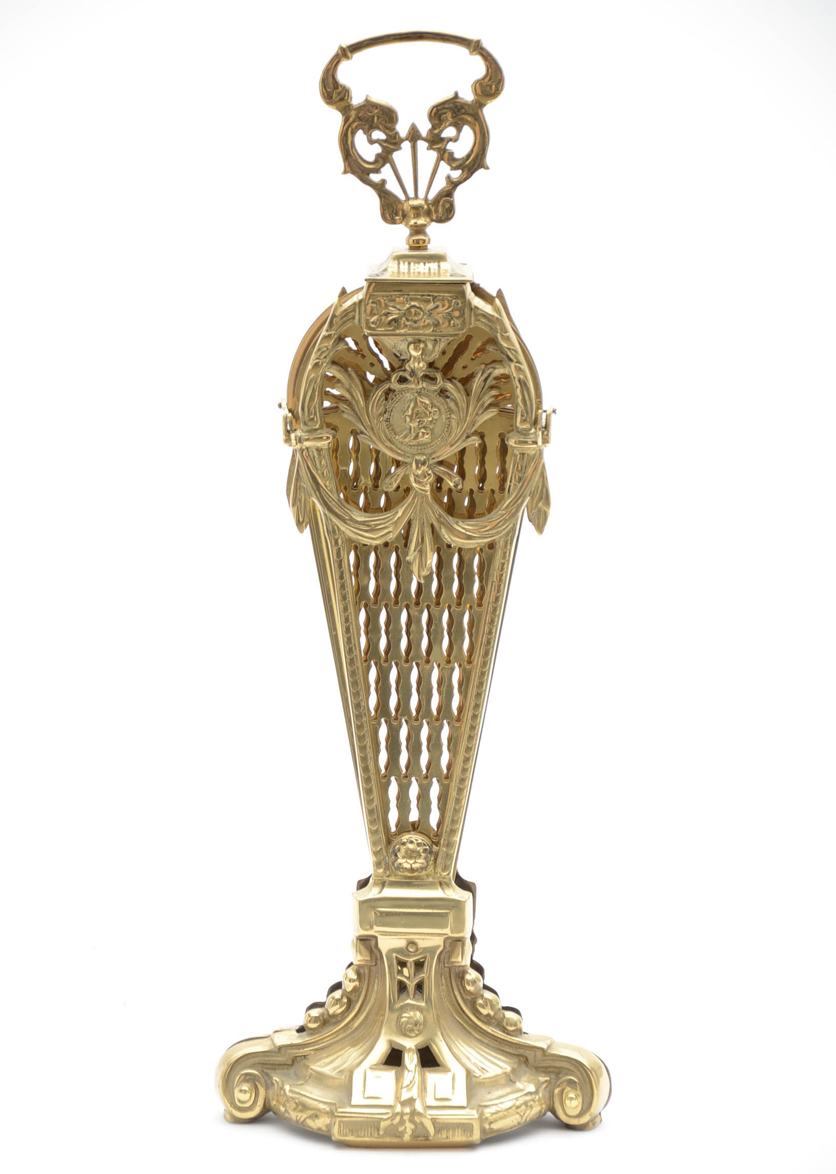 Brass Peacock Fireplace Screen