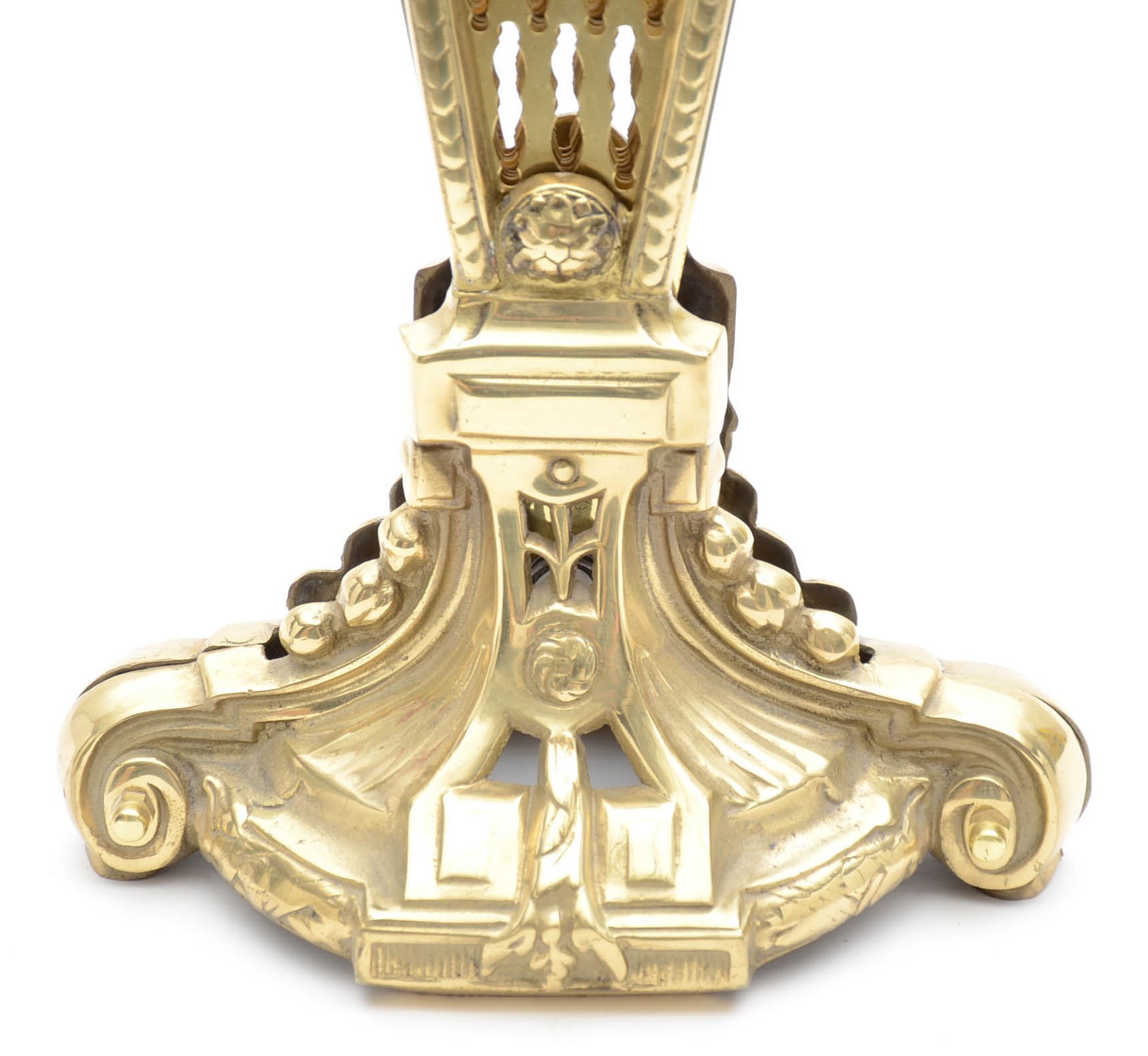 Brass Peacock Fireplace Screen