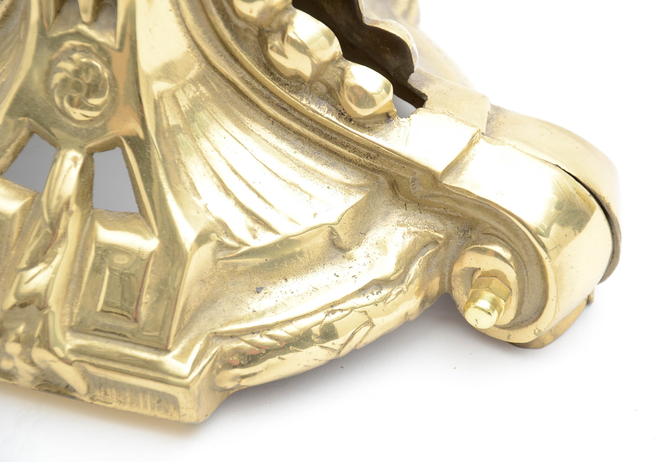 Brass Peacock Fireplace Screen