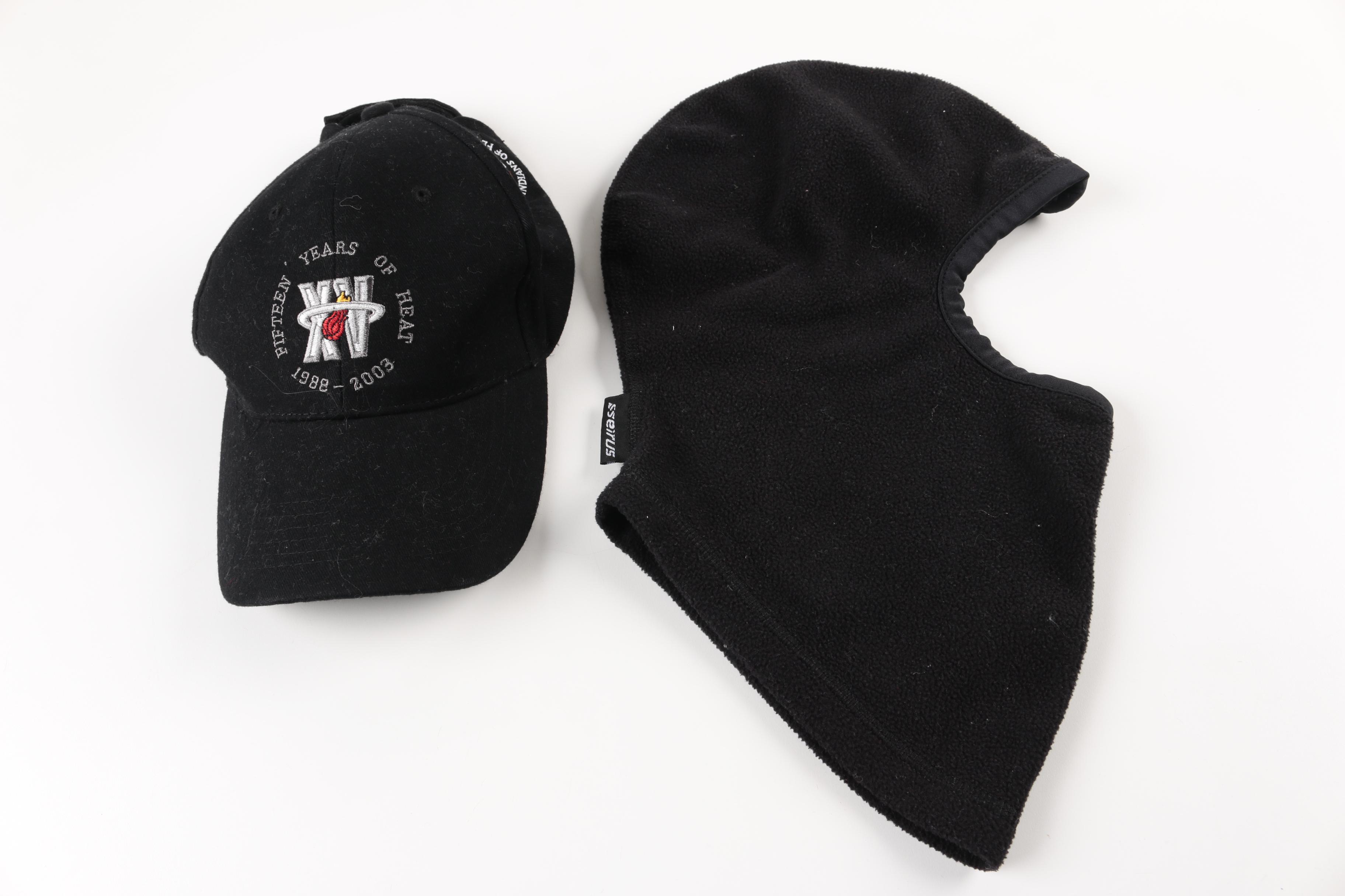 Caps and Winter Hats Including Miami Heat and New York Yankees