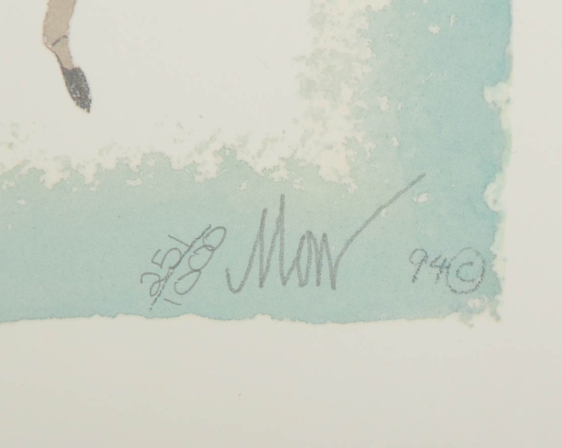 P. Buckley Moss Signed Limited Edition Offset Lithograph "Sisters Three"