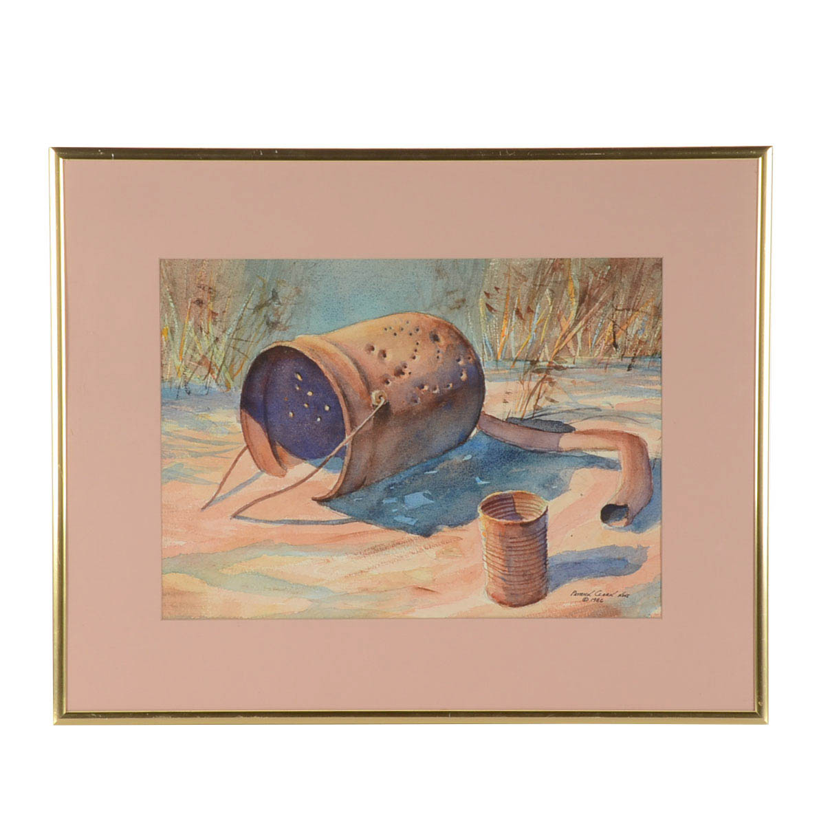 Patrick Clark Original Watercolor Painting "Target Practice"