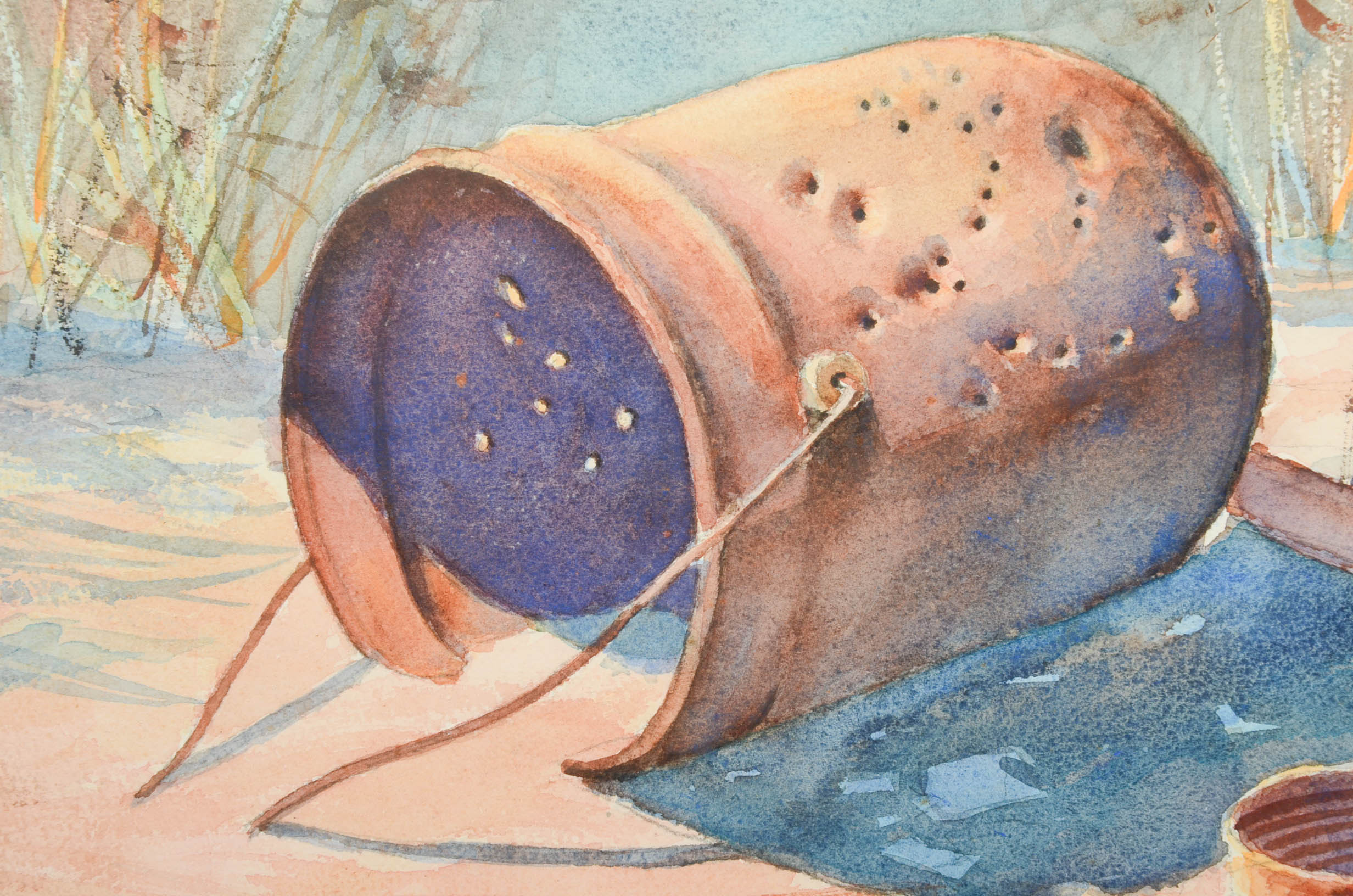 Patrick Clark Original Watercolor Painting "Target Practice"