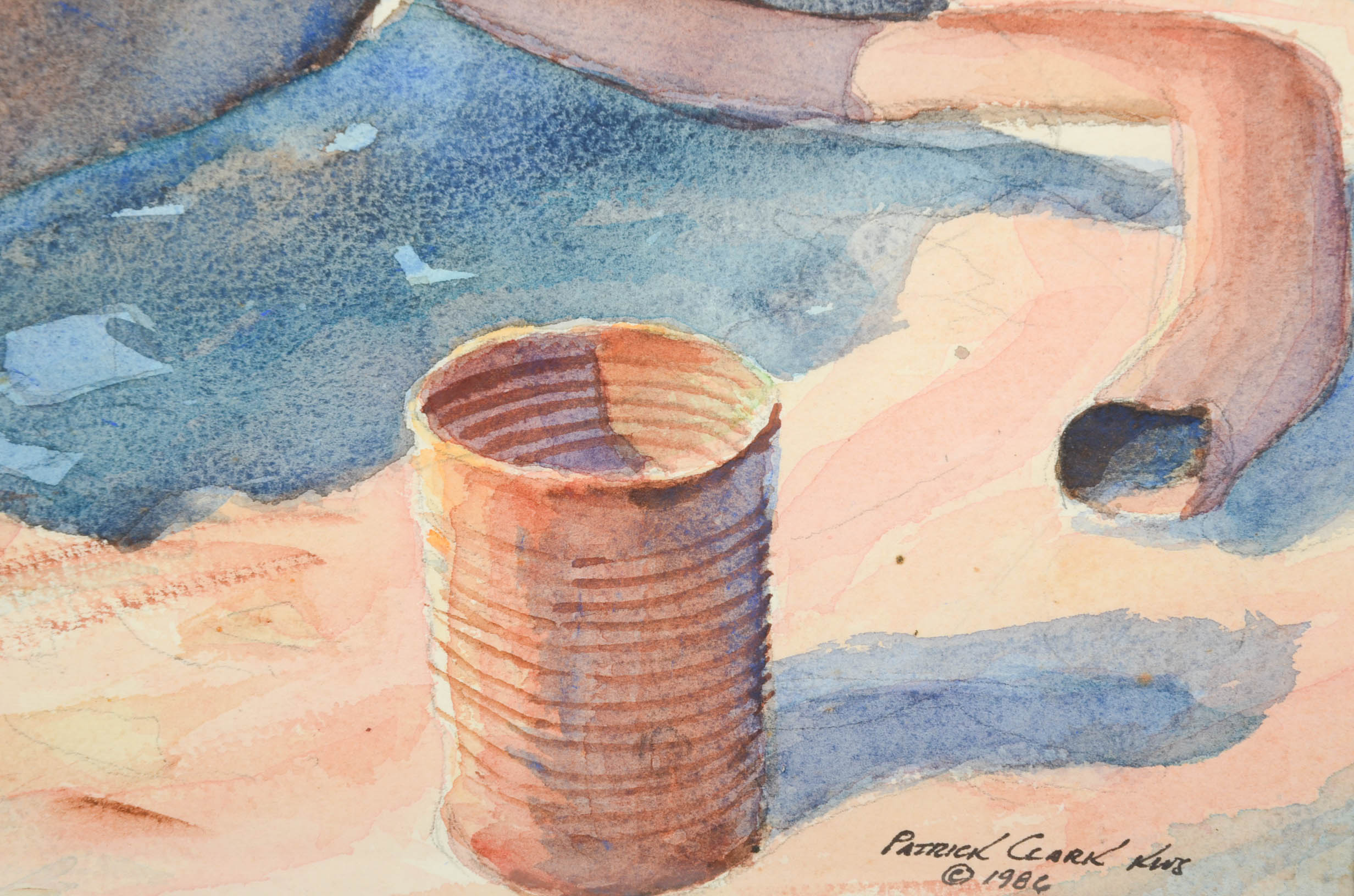 Patrick Clark Original Watercolor Painting "Target Practice"