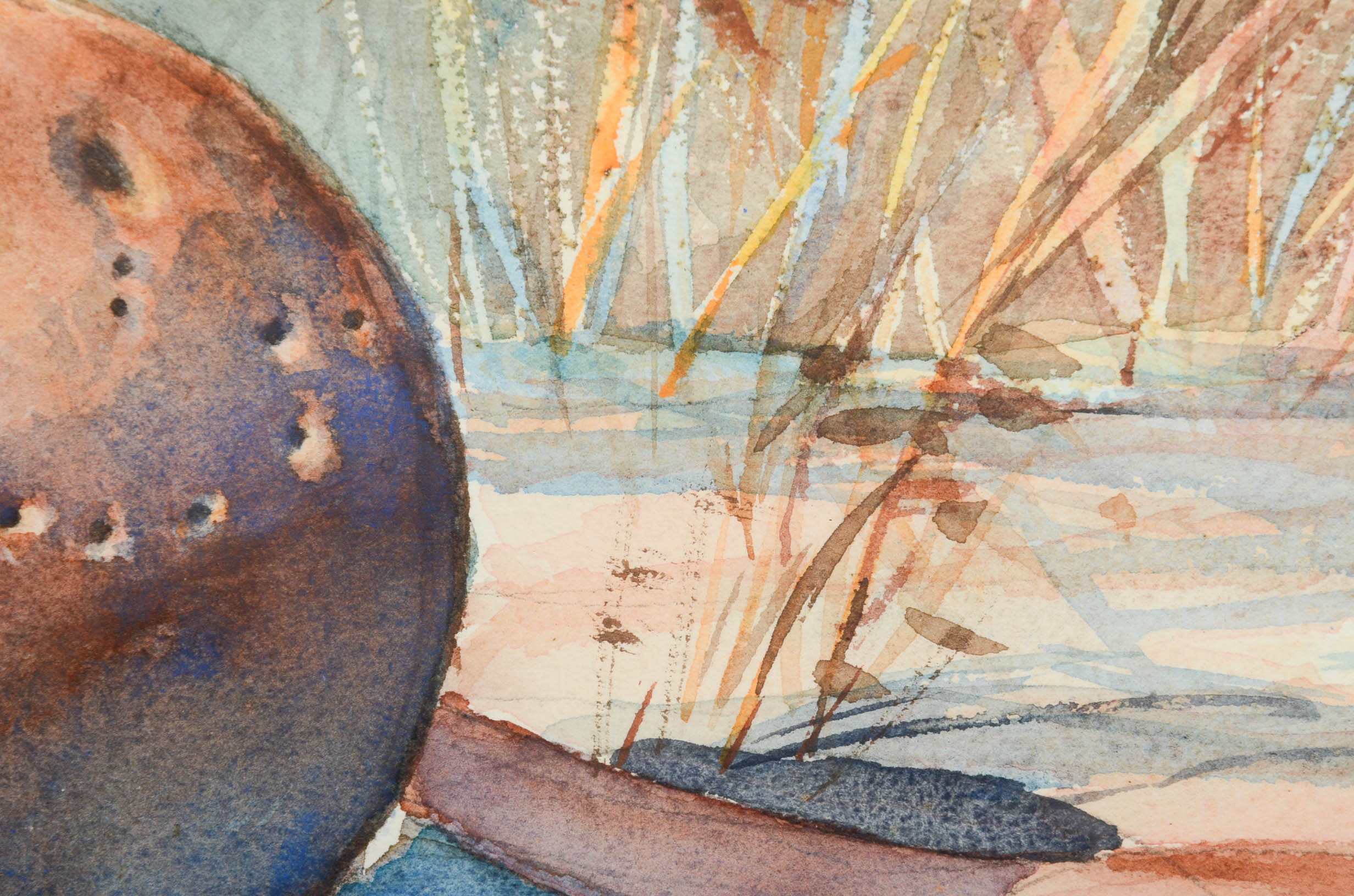 Patrick Clark Original Watercolor Painting "Target Practice"