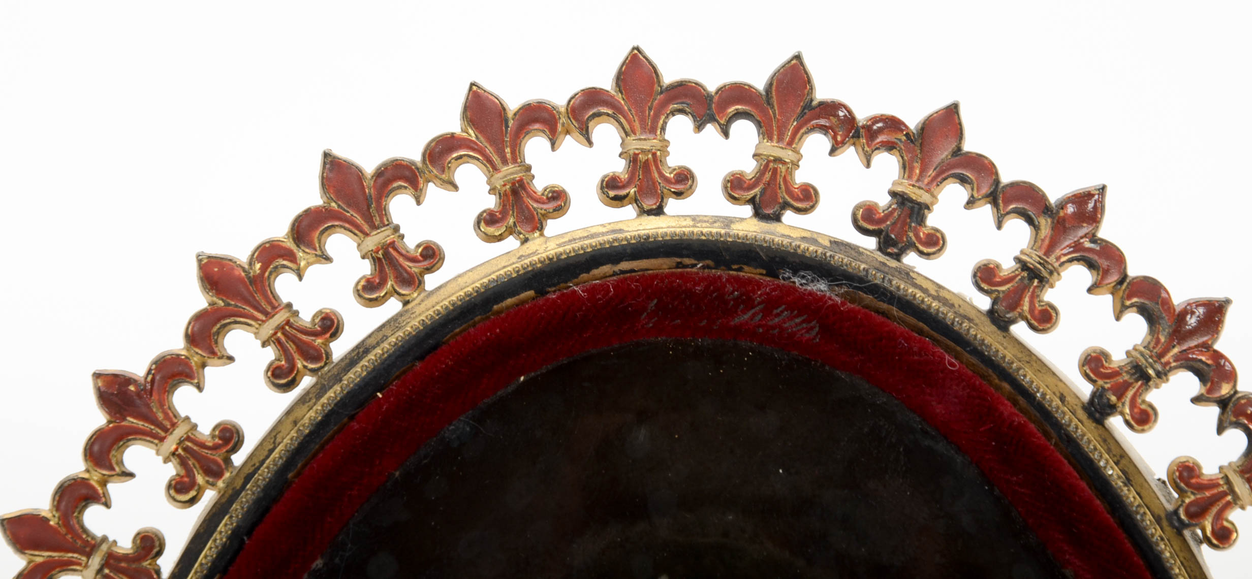 Antique Hand-Painted Porcelain Portrait