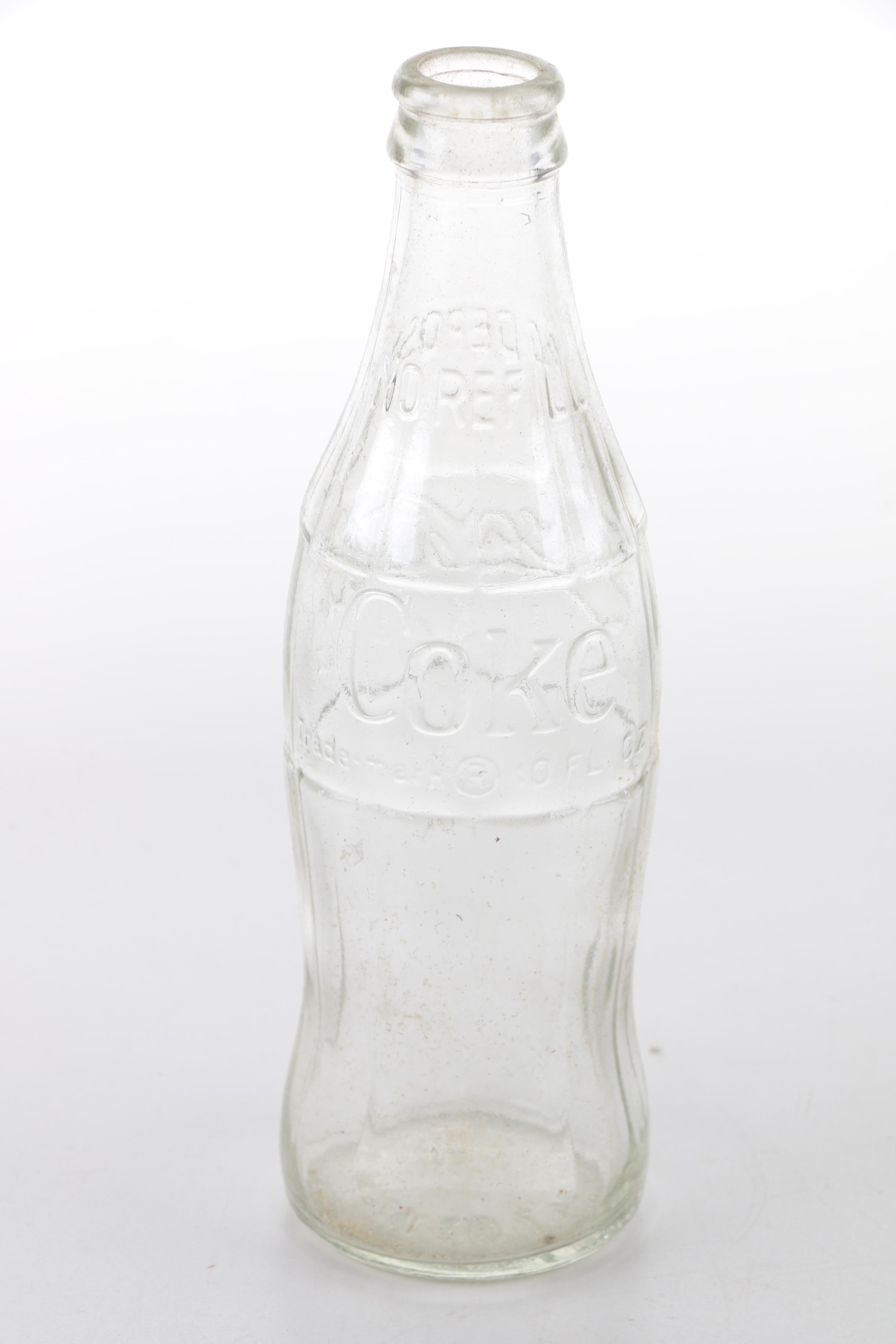 Vintage Diet Coke Glass Bottles and Paper Carrier