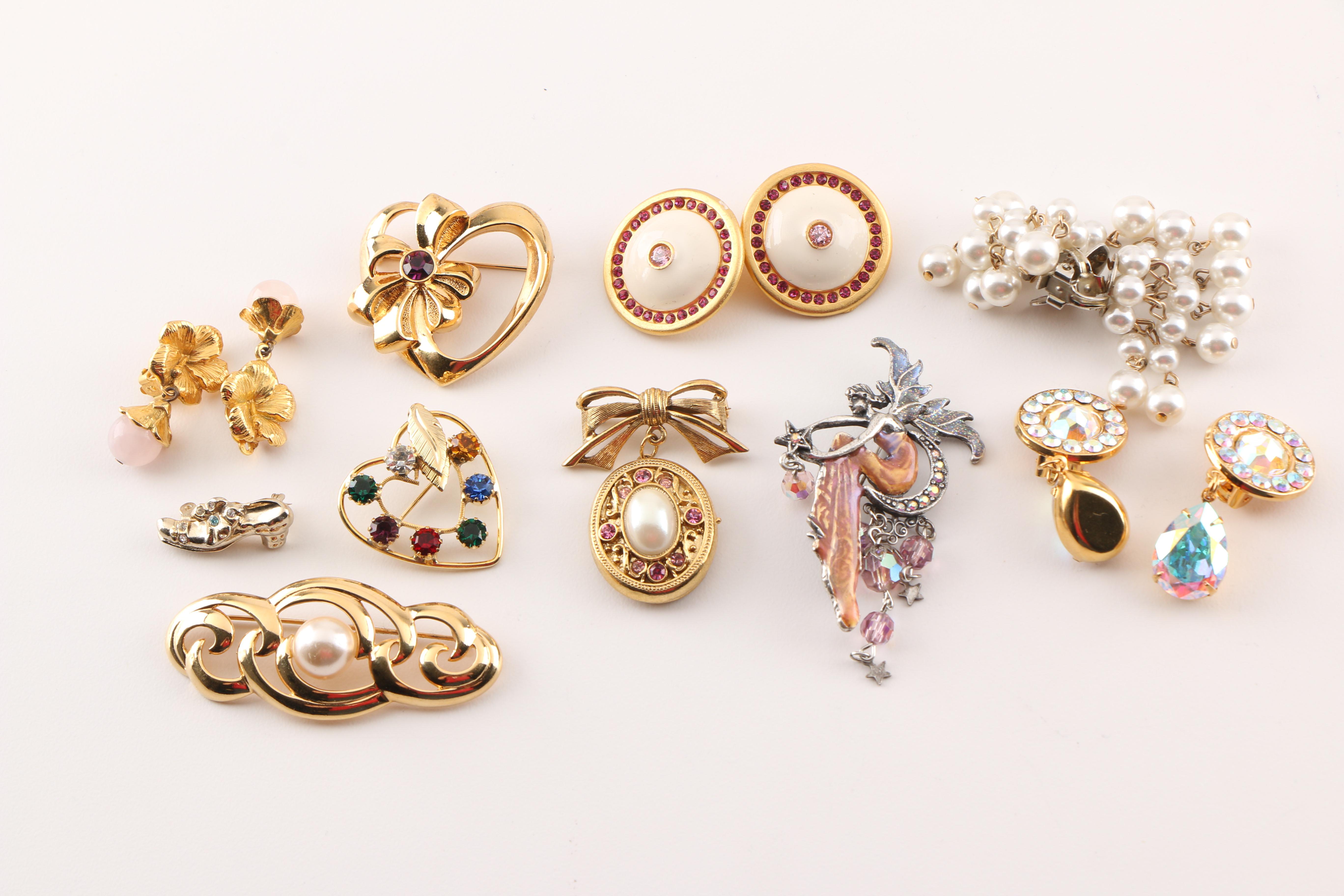 Assortment of Costume Jewelry including Hattie Carnegie