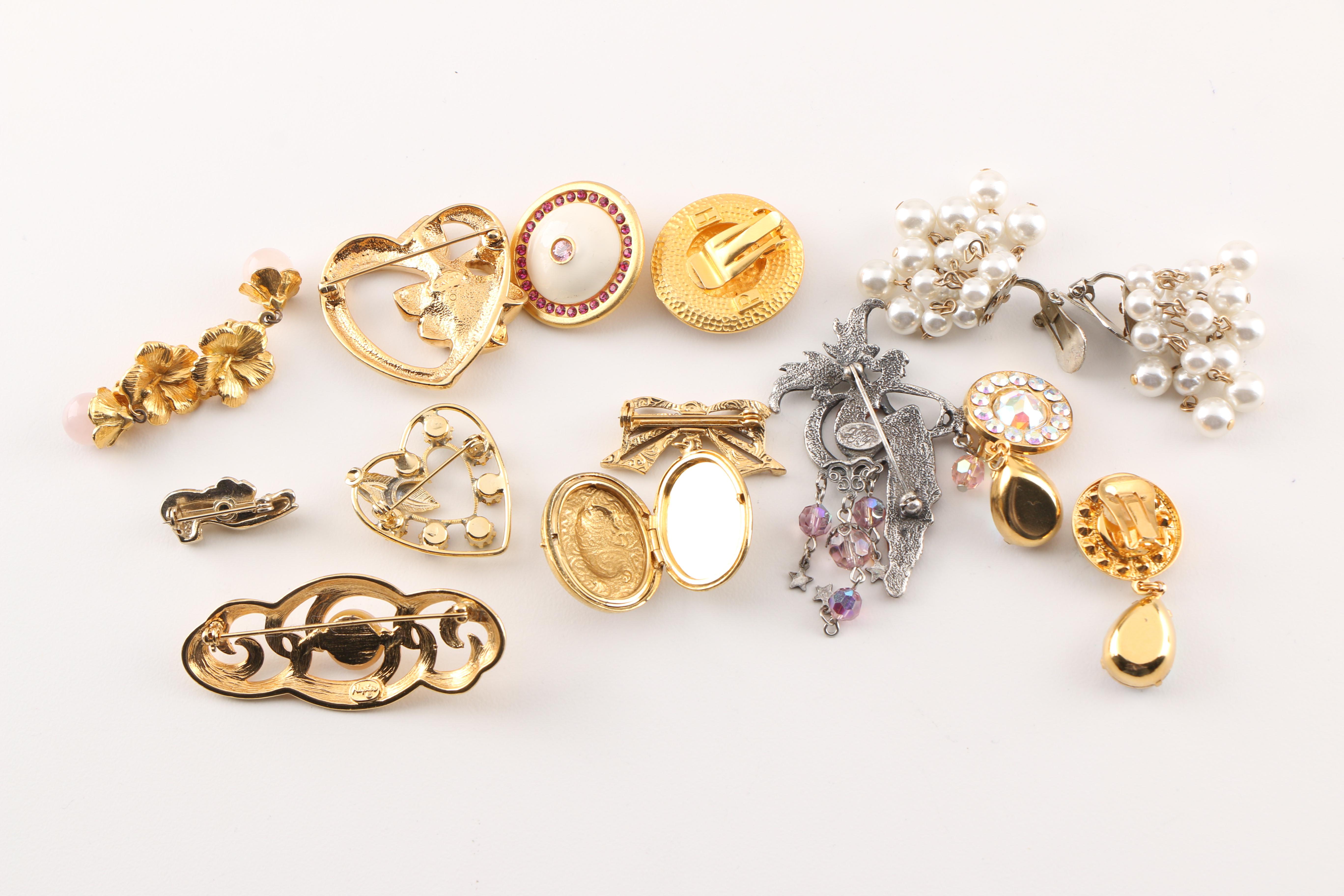 Assortment of Costume Jewelry including Hattie Carnegie