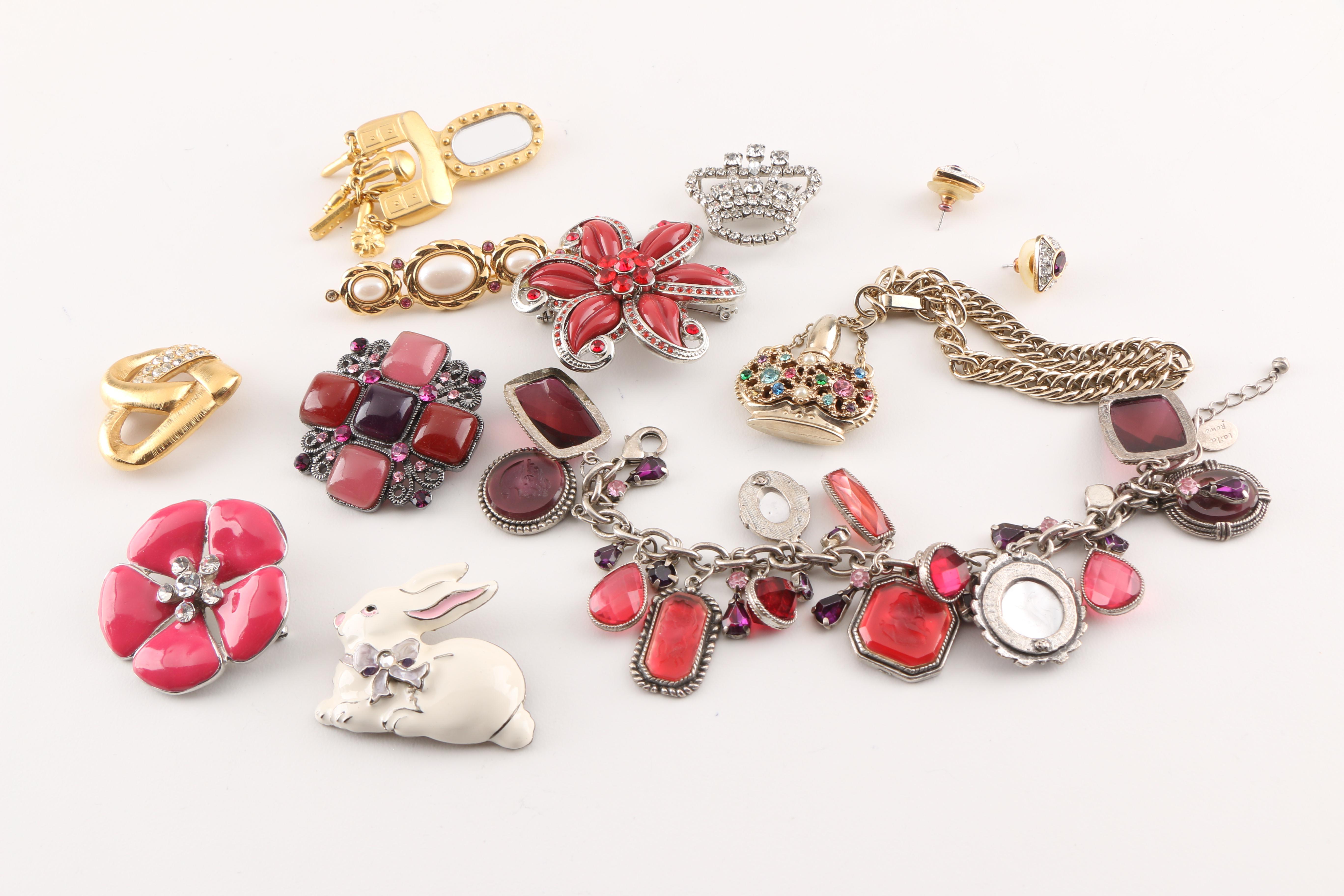 Assortment of Costume Jewelry including Hattie Carnegie