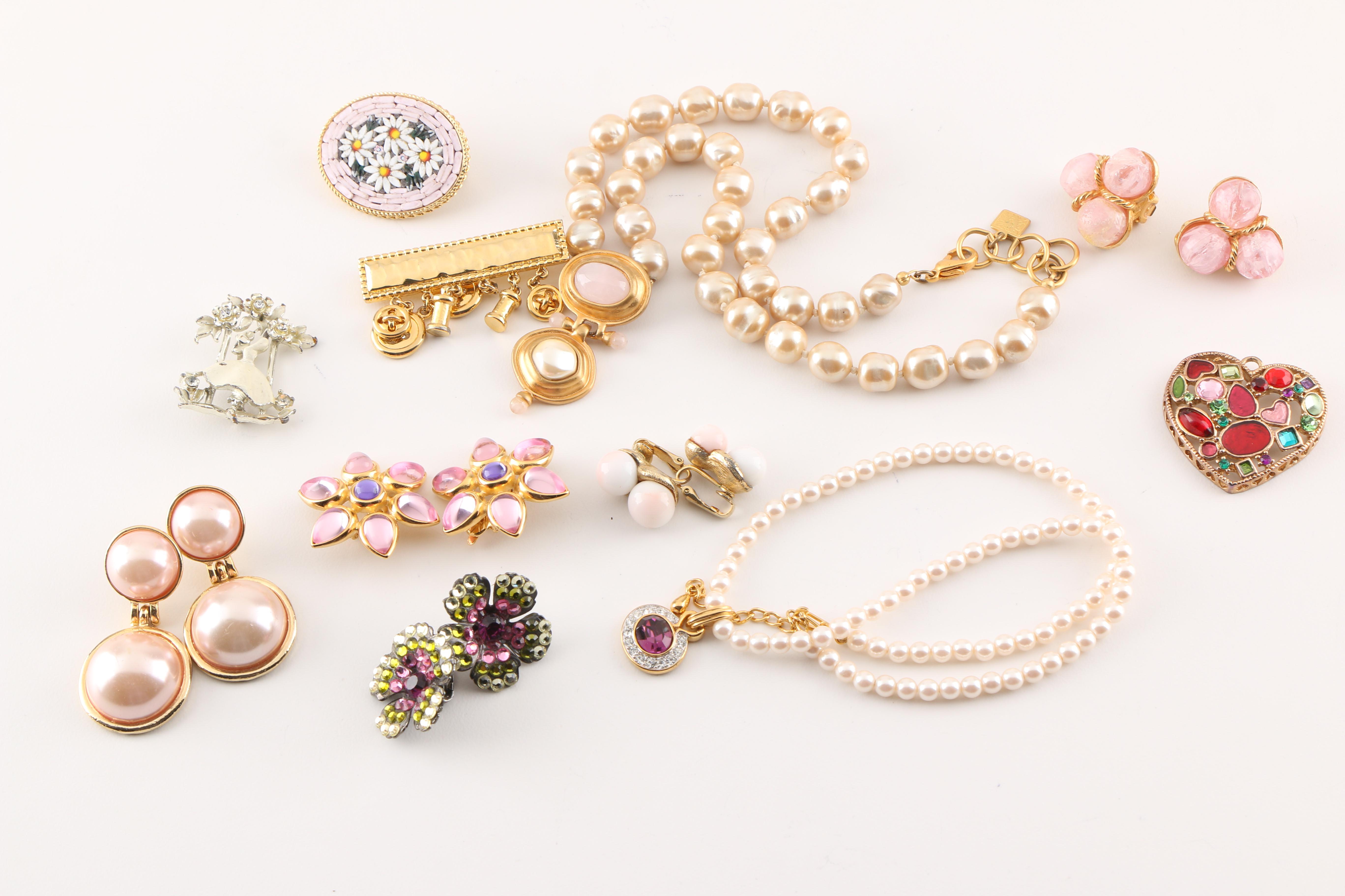 Assortment of Costume Jewelry including Hattie Carnegie