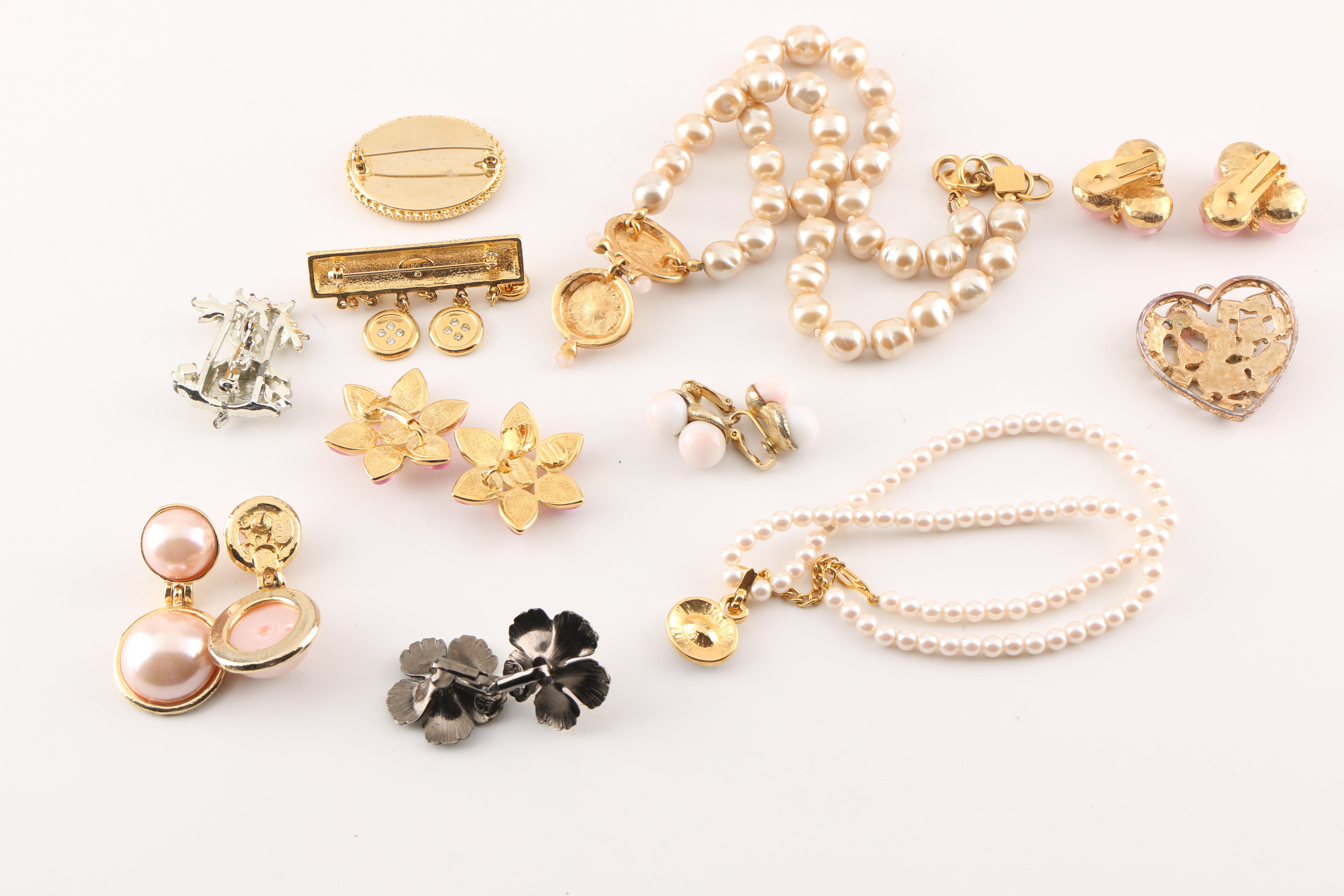 Assortment of Costume Jewelry including Hattie Carnegie
