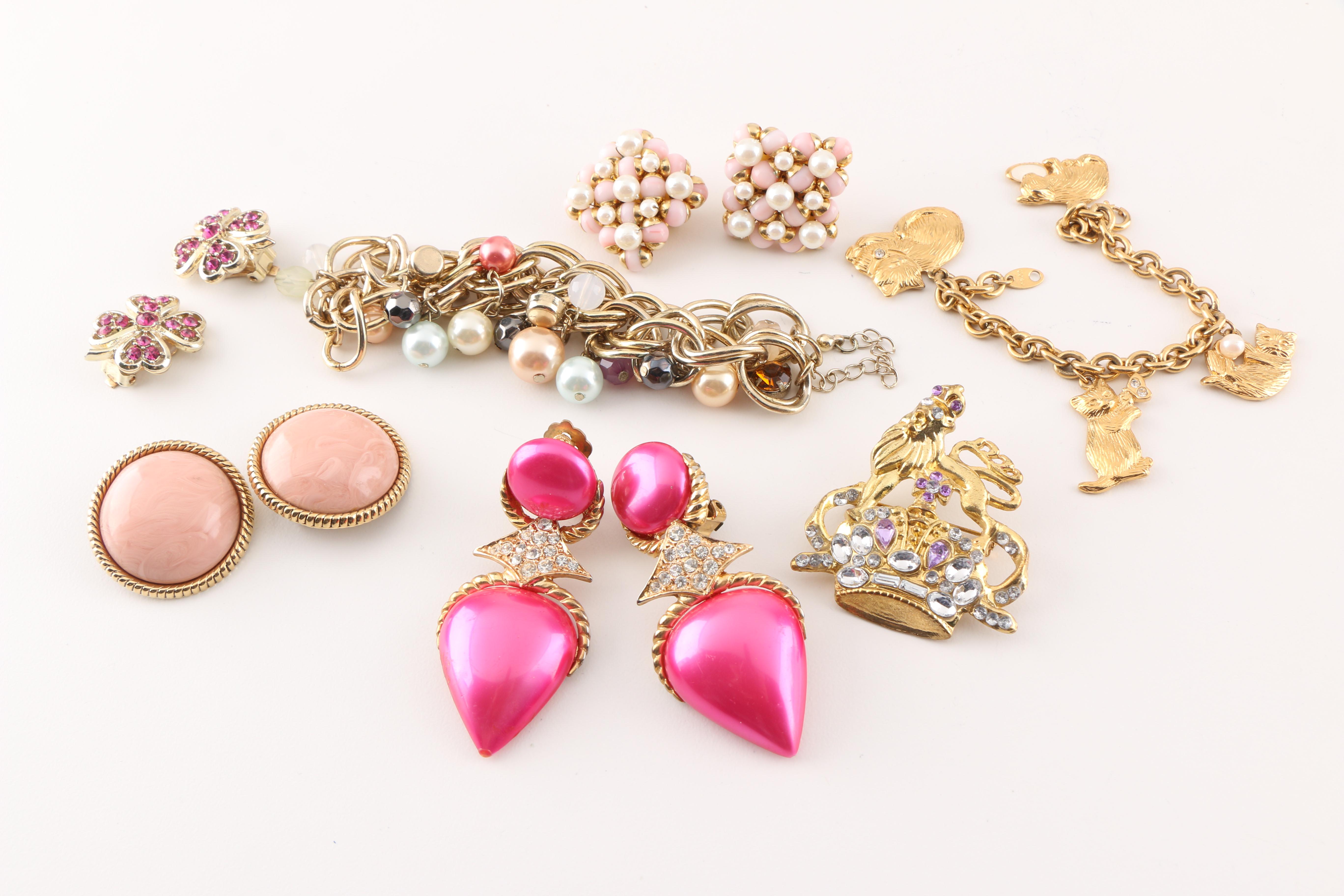 Assortment of Costume Jewelry including Hattie Carnegie