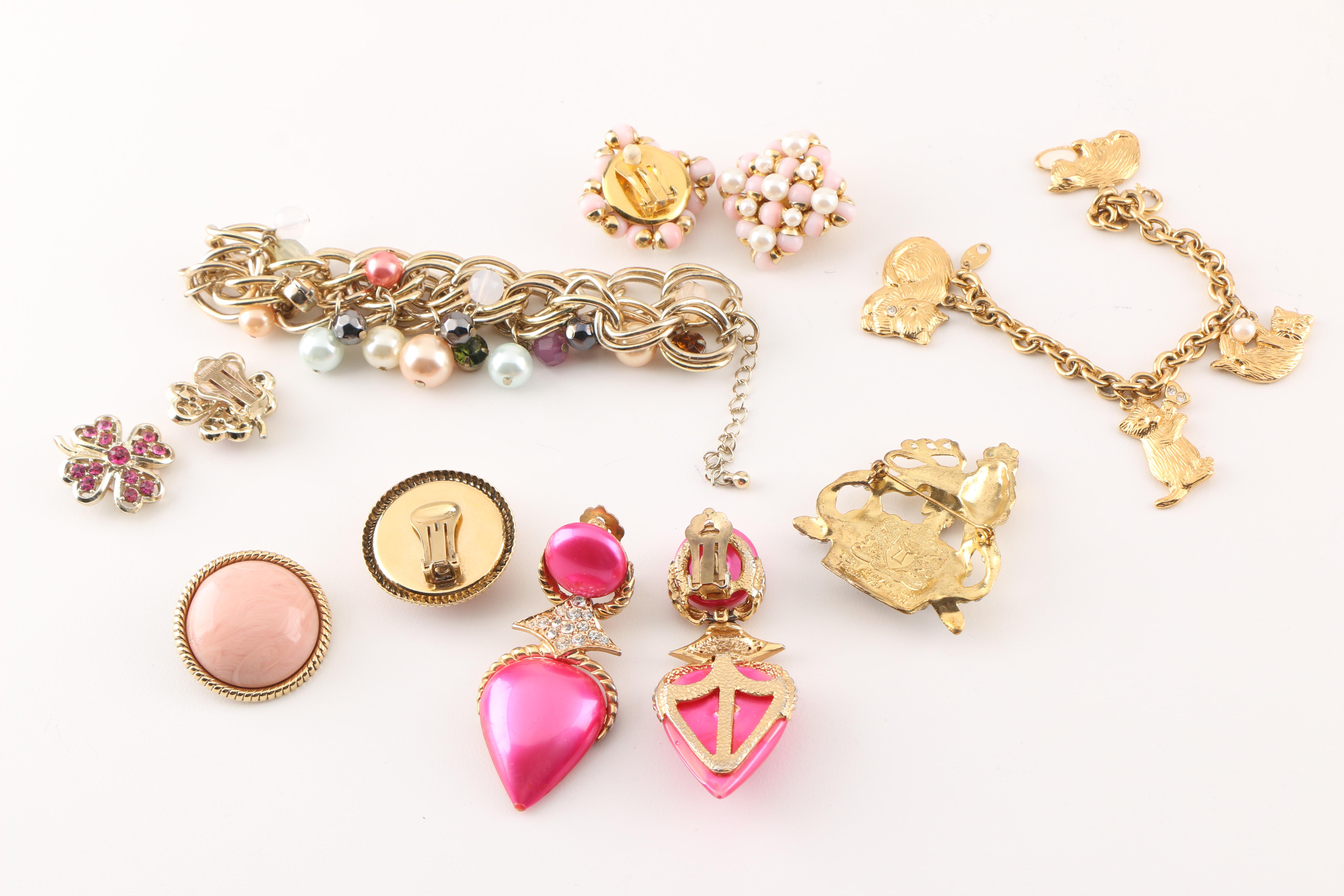 Assortment of Costume Jewelry including Hattie Carnegie