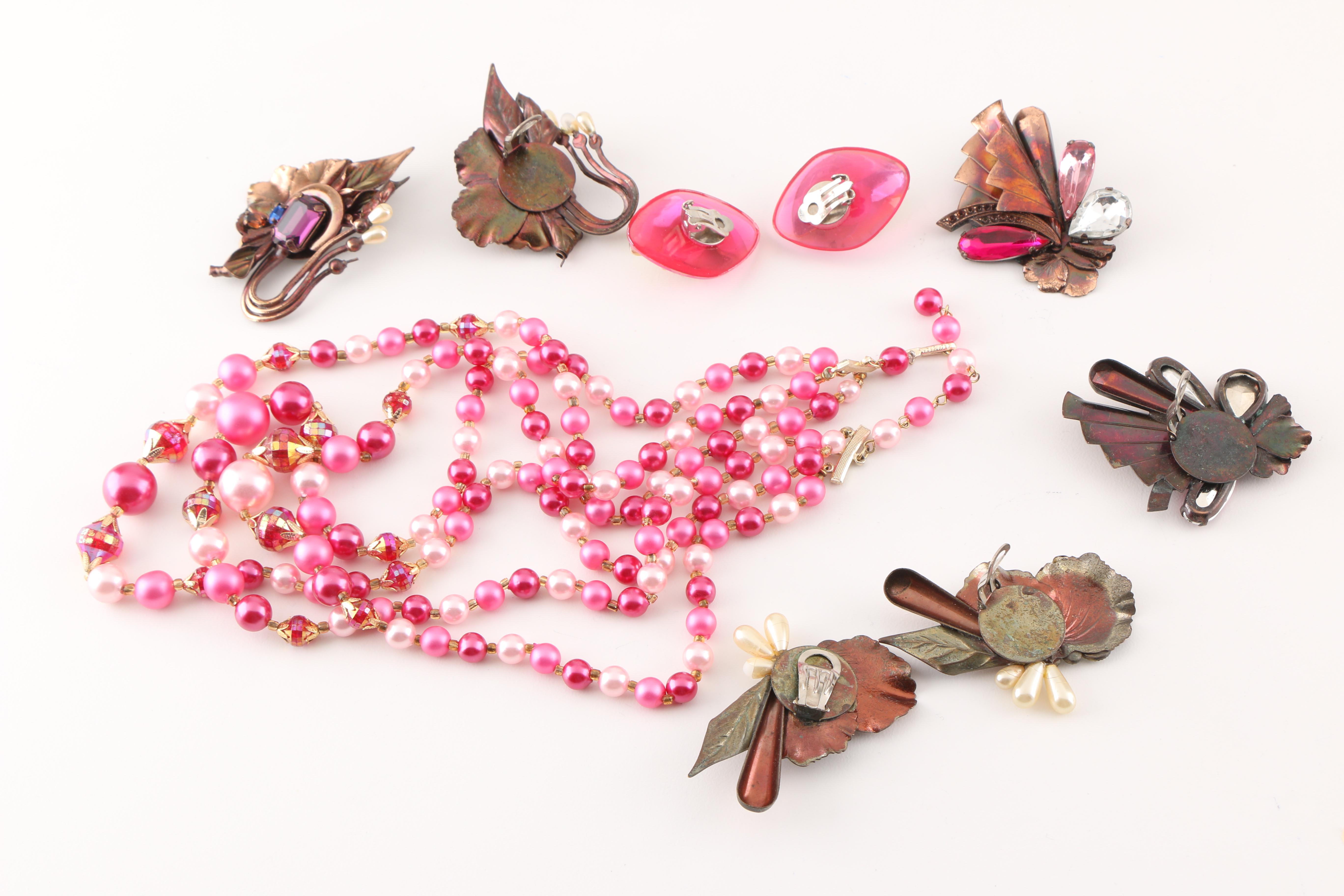 Assortment of Costume Jewelry including Hattie Carnegie