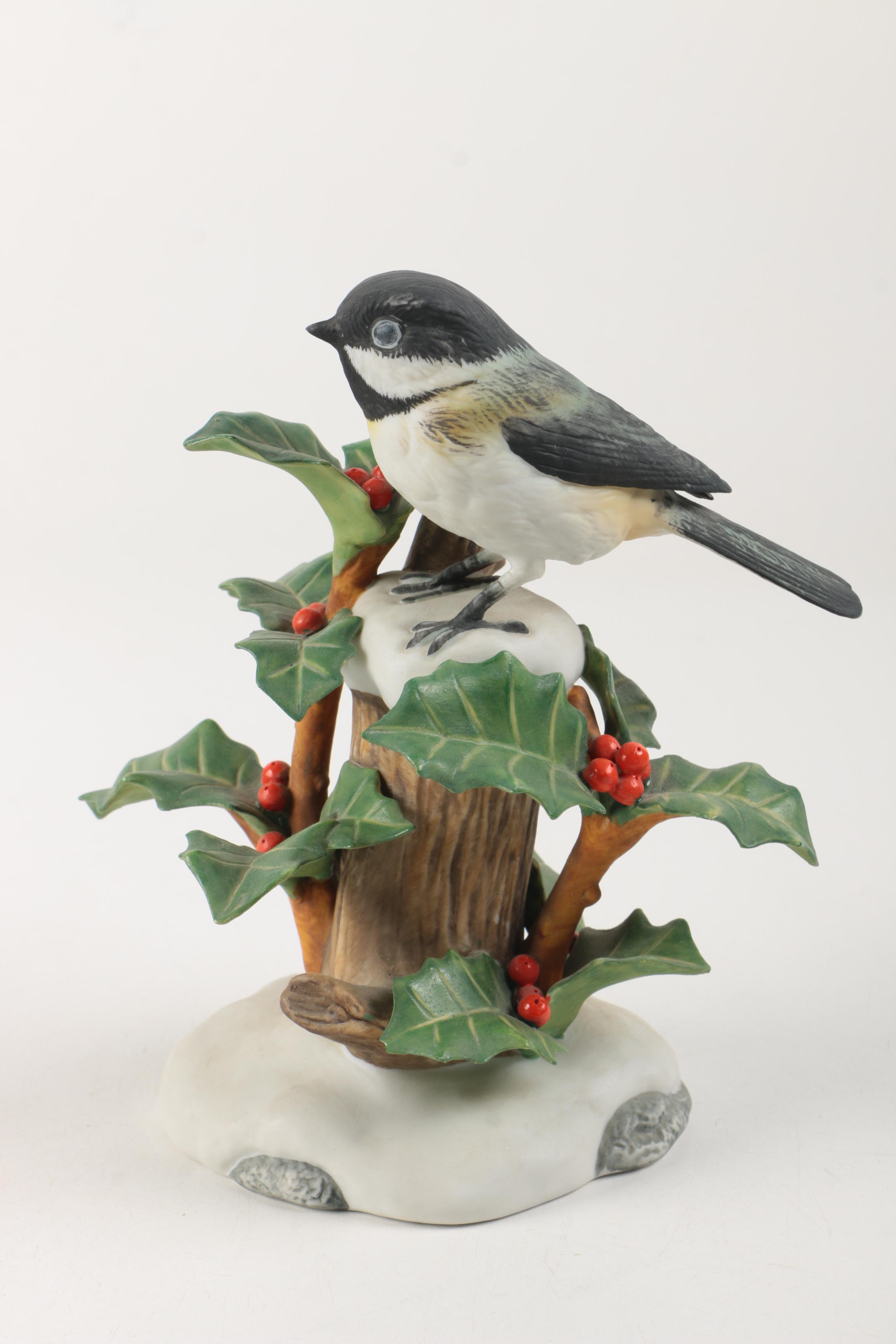 Assortment of Vintage Franklin Porcelain Bird Figurines