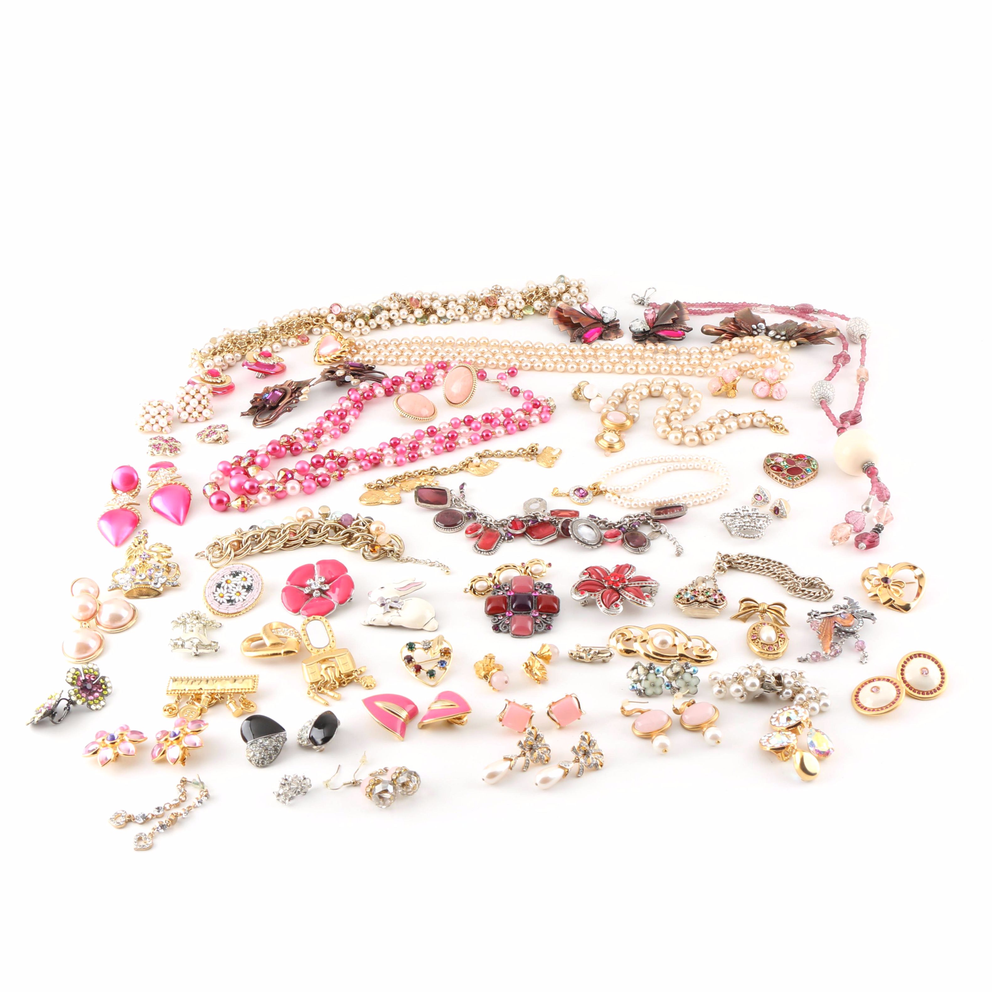 Assortment of Costume Jewelry including Hattie Carnegie