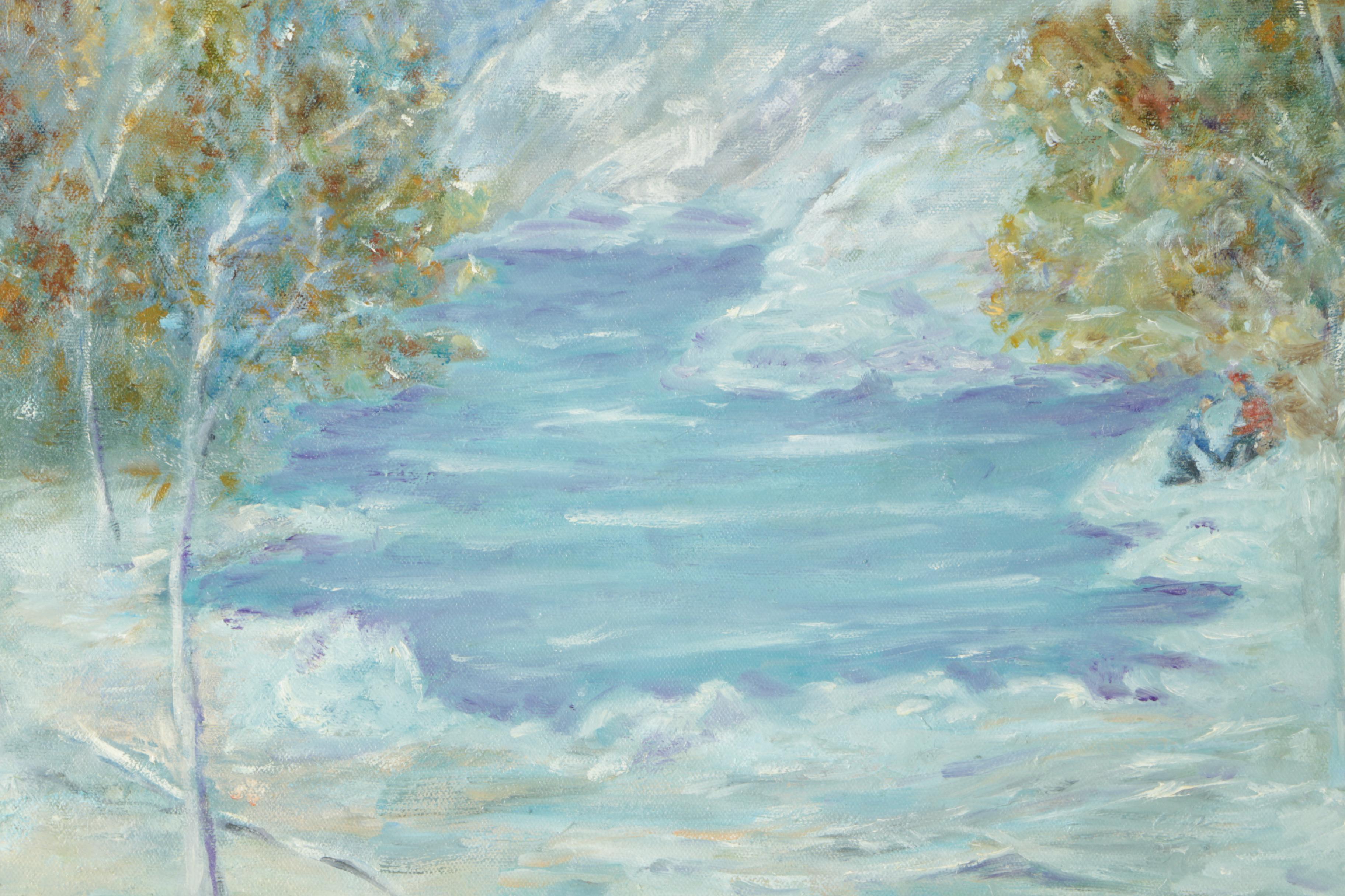 Angela Caron Landscape Oil Painting on Canvas