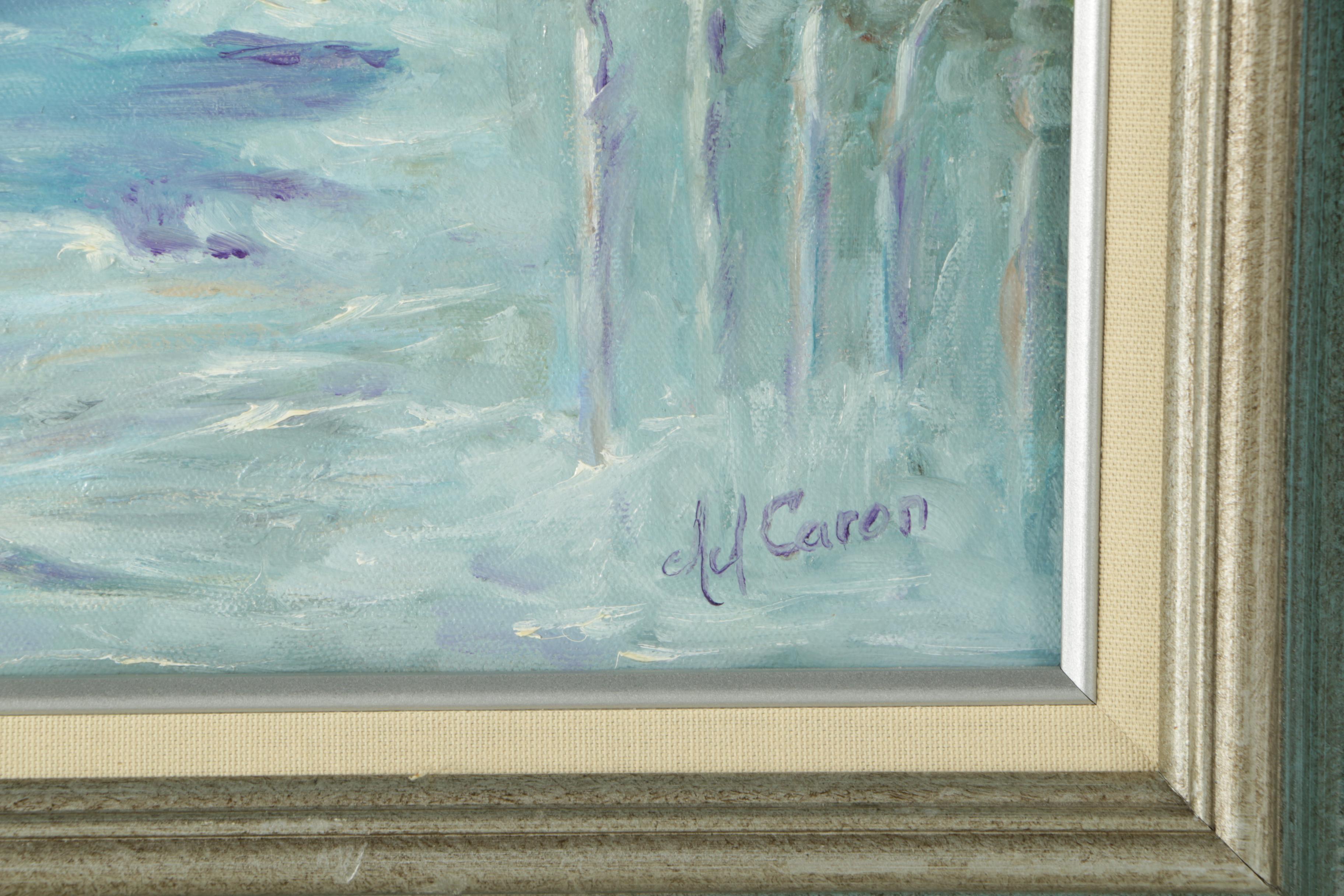 Angela Caron Landscape Oil Painting on Canvas