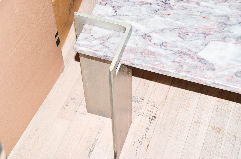 Agate Red Marble Coffee Table