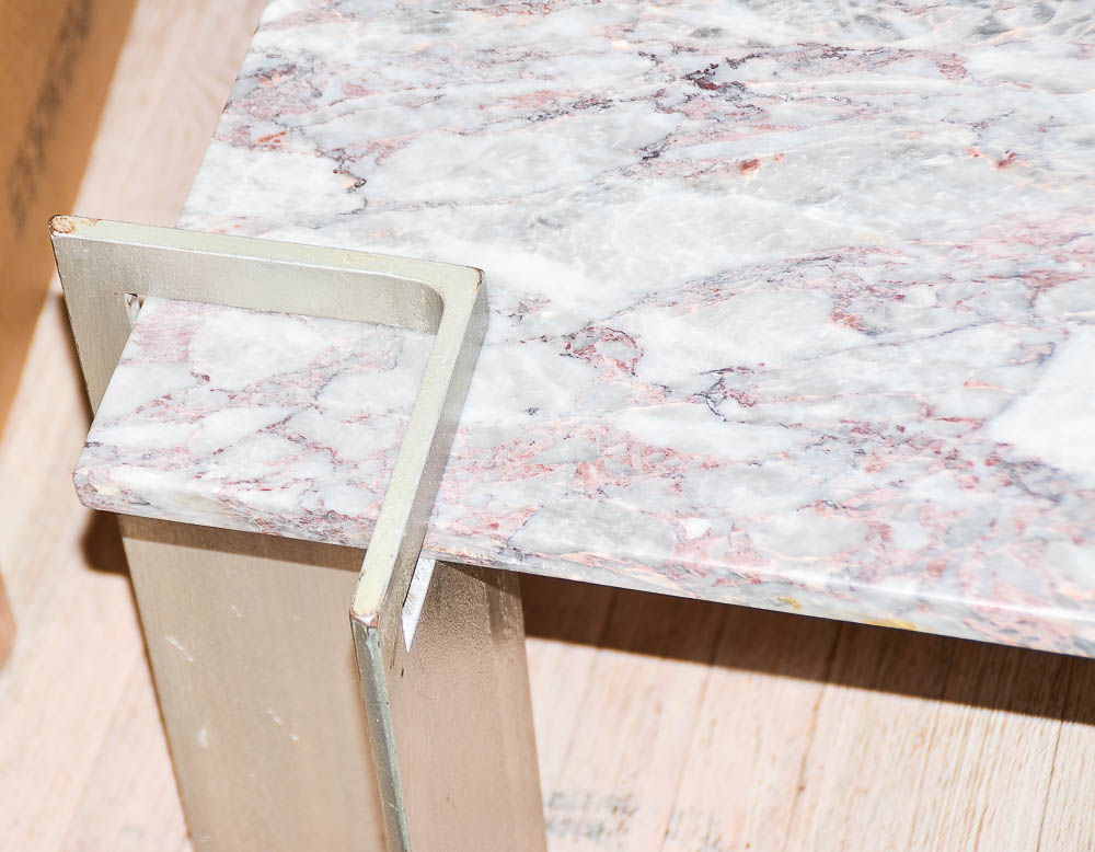 Agate Red Marble Coffee Table