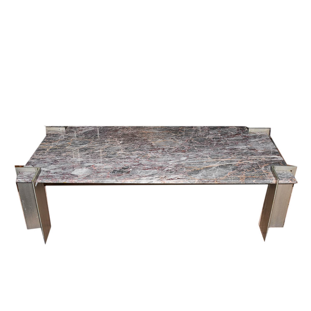 Agate Red Marble Coffee Table