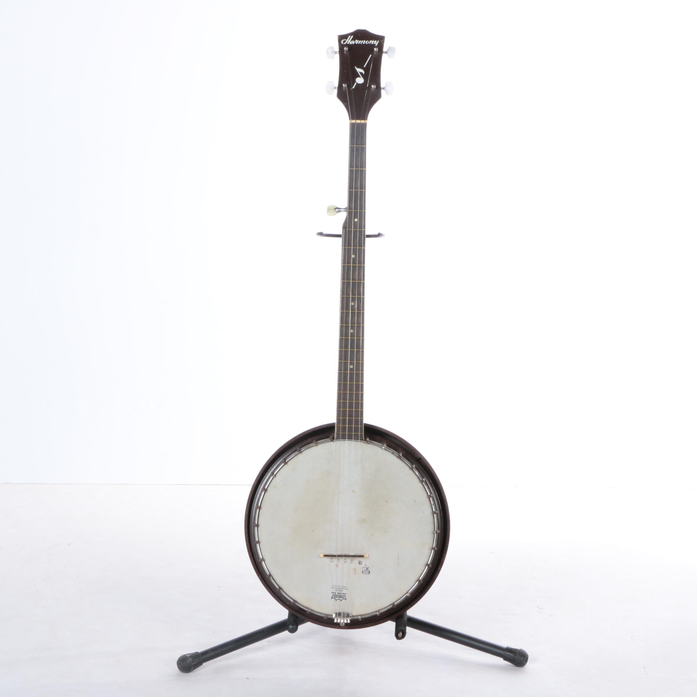 Vintage Harmony Resonator Banjo