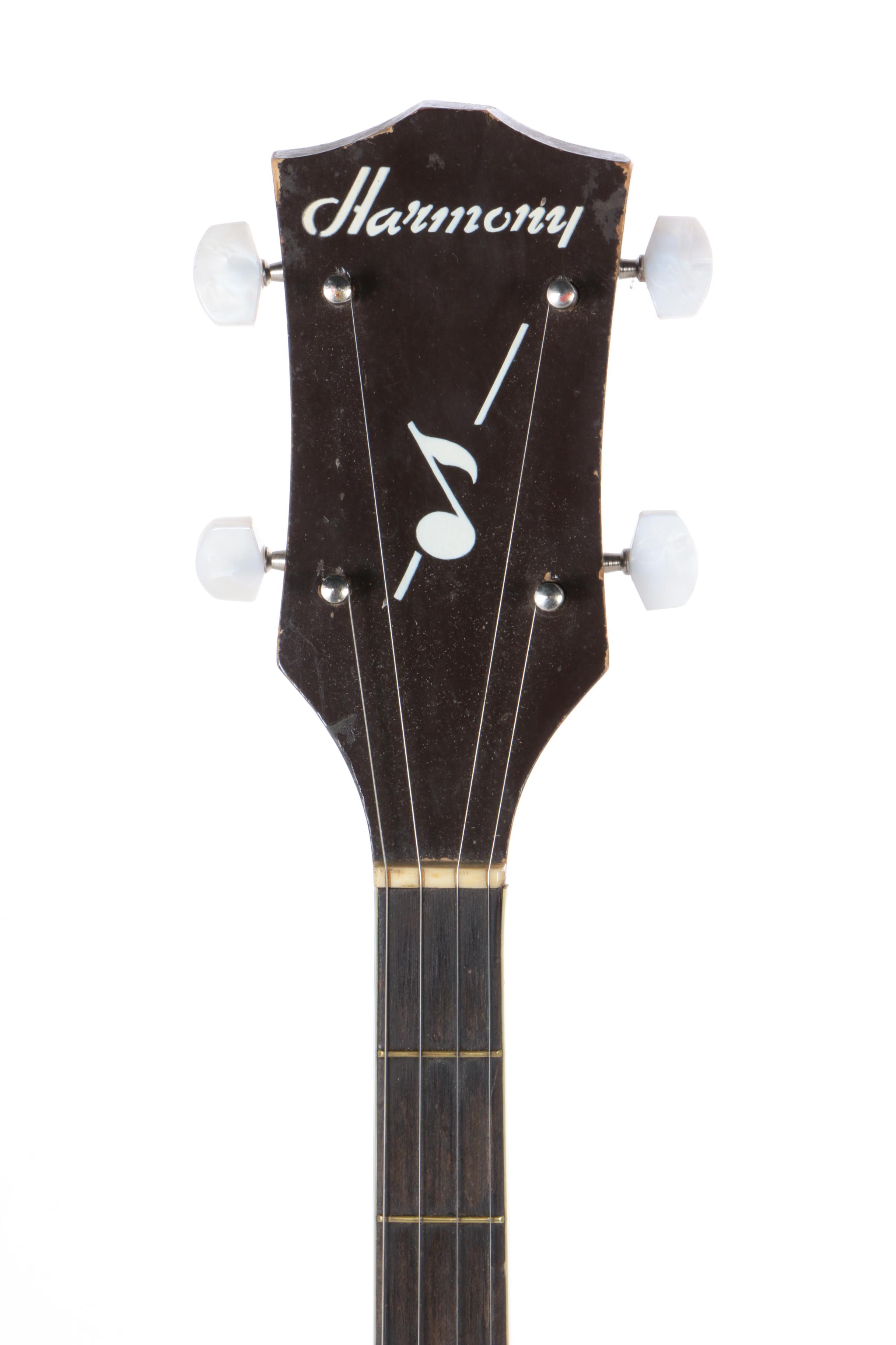 Vintage Harmony Resonator Banjo