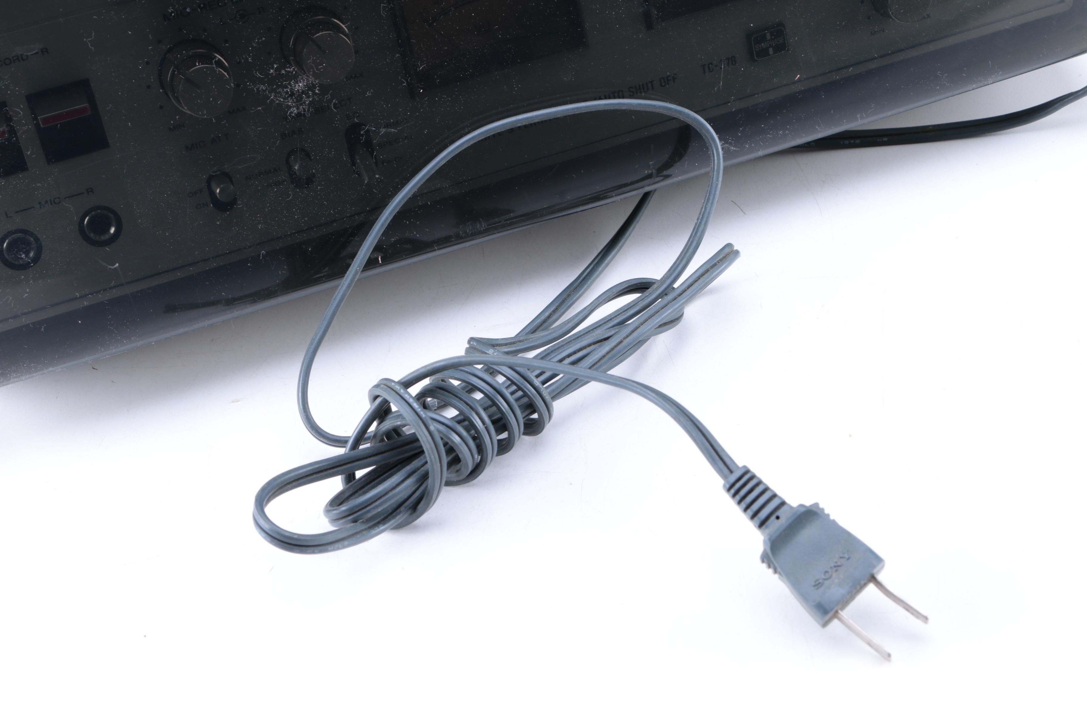 Vintage Sony TC-378 Reel-to-Reel with Tapes