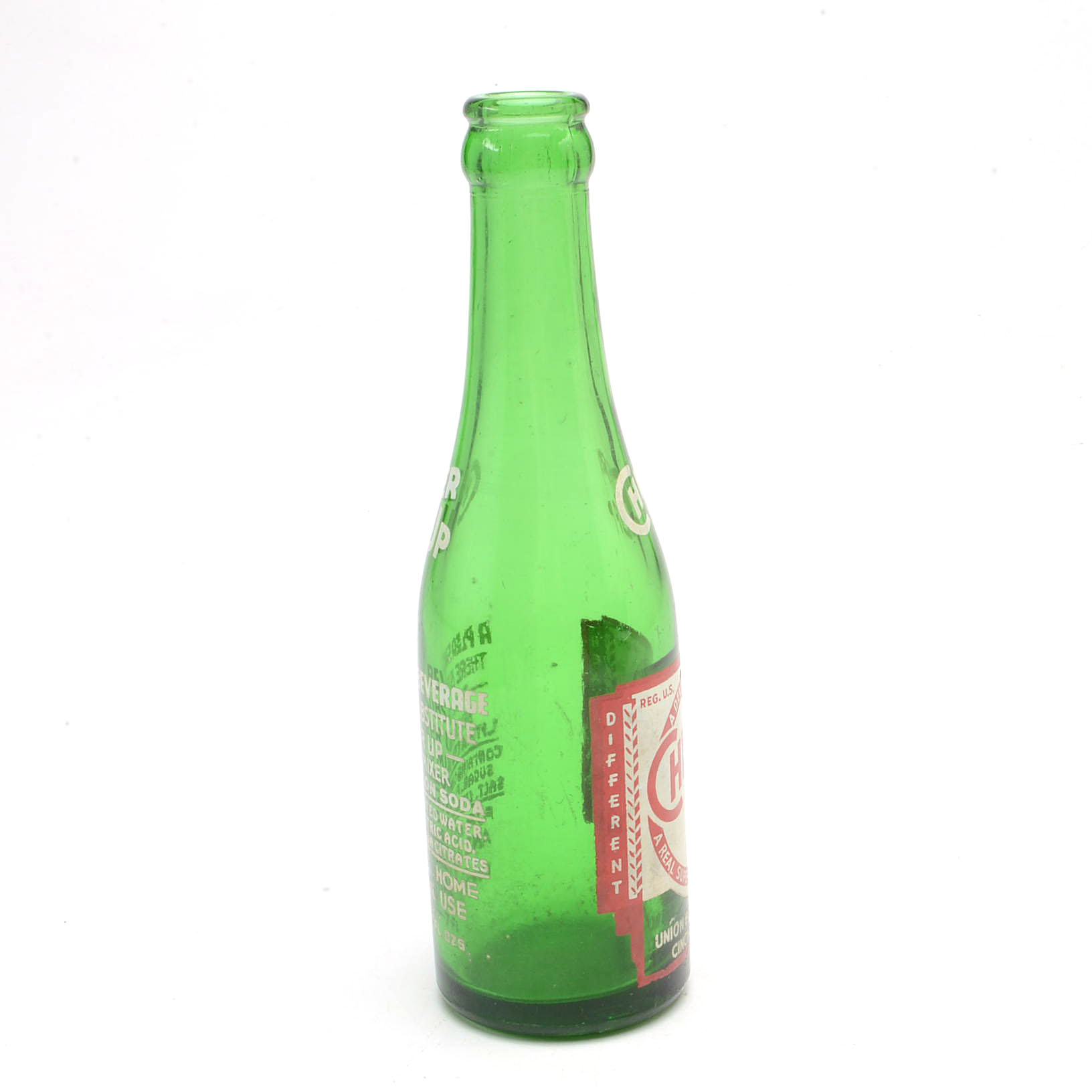 Vintage Cheer Up Soda Bottle