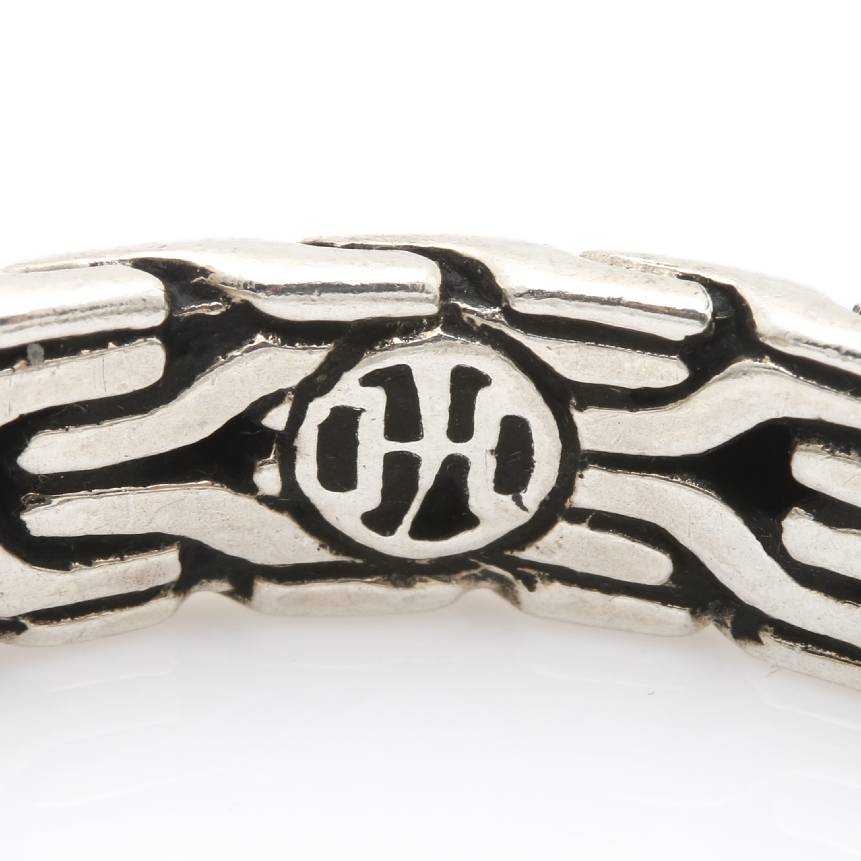 John Hardy Sterling Silver and 22K Yellow Gold "Palu" Collection Hoop Earrings